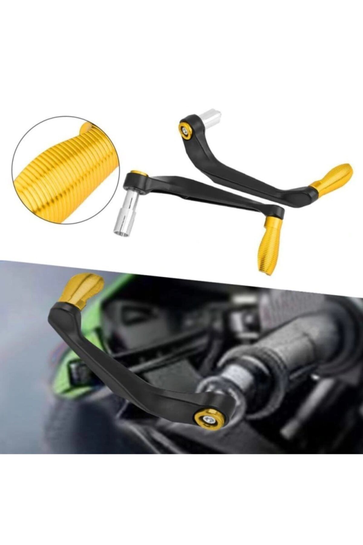 Rizoma Motosiklet Fren + Debriyaj + Elcik Koruma Demiri Üniversal ( Sarı )