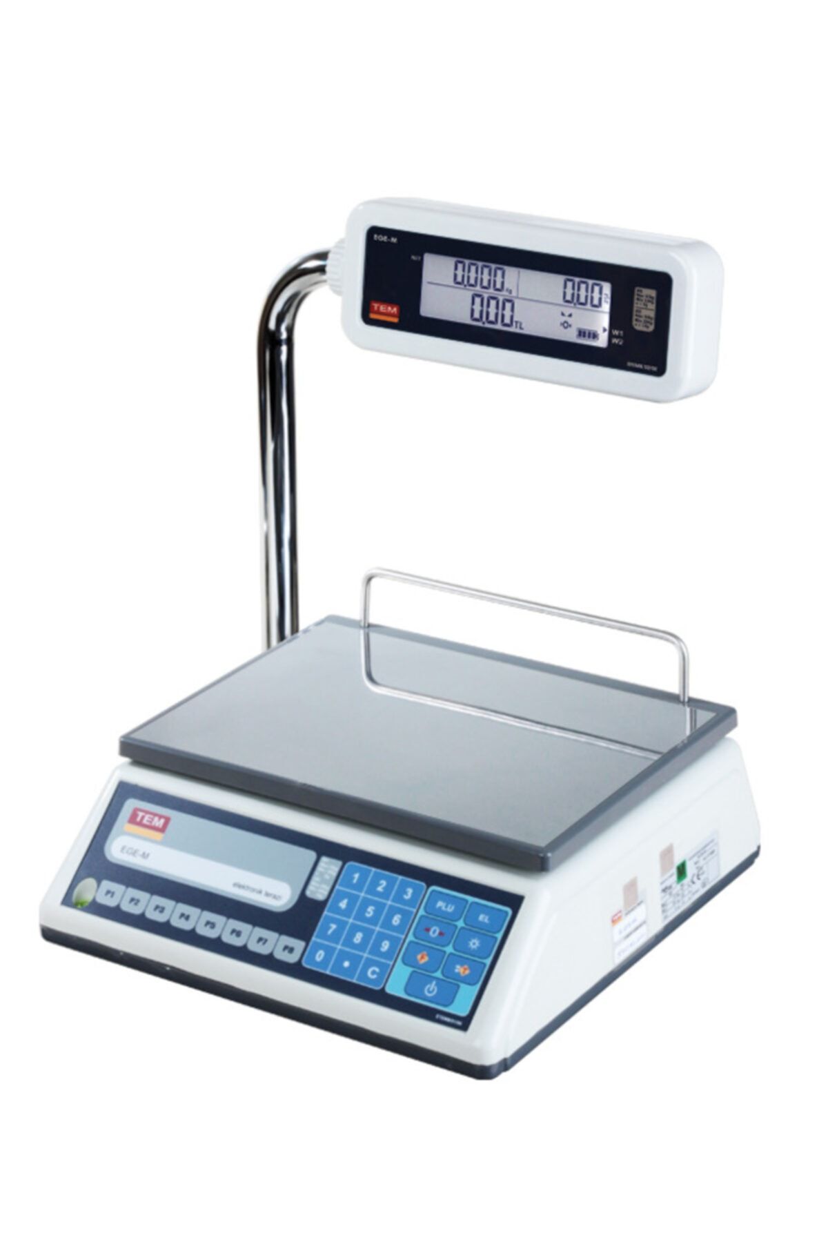 TEM Tel Lcd Katlanır Boyun Fiyat Hesaplamalı Terazi 15 Kg