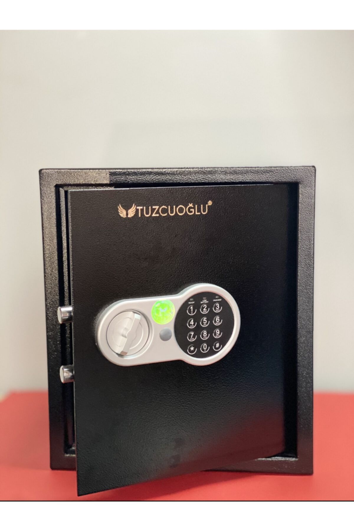 TUZCUOĞLU Elektronik+anahtarlı Para Kasası 40cm Büyük Boy+raflı Montaj Ekipmanları+türkçe Kılavuz