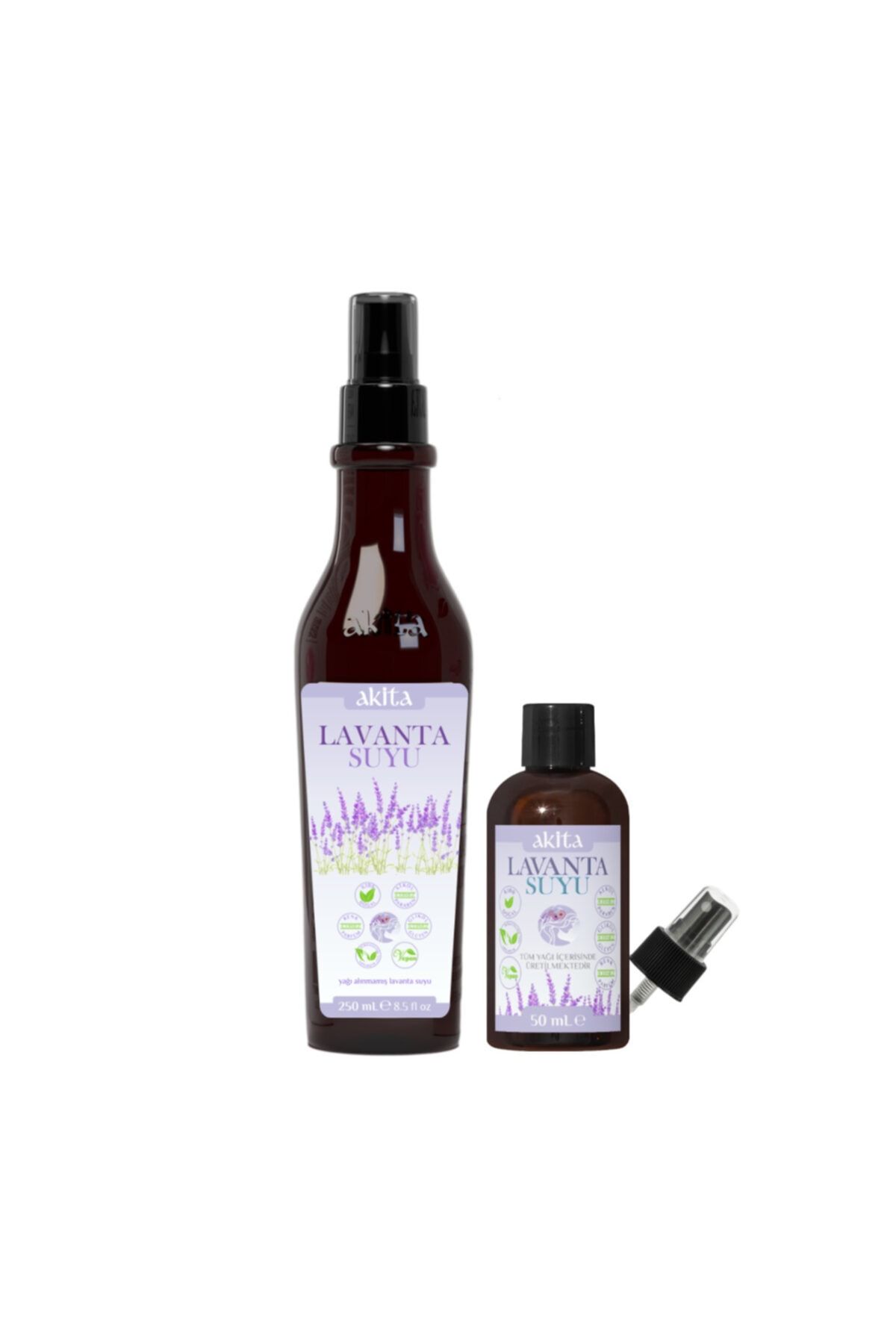 Akita % 100 Doğal Yağı Alınmamış Lavanta Suyu Set