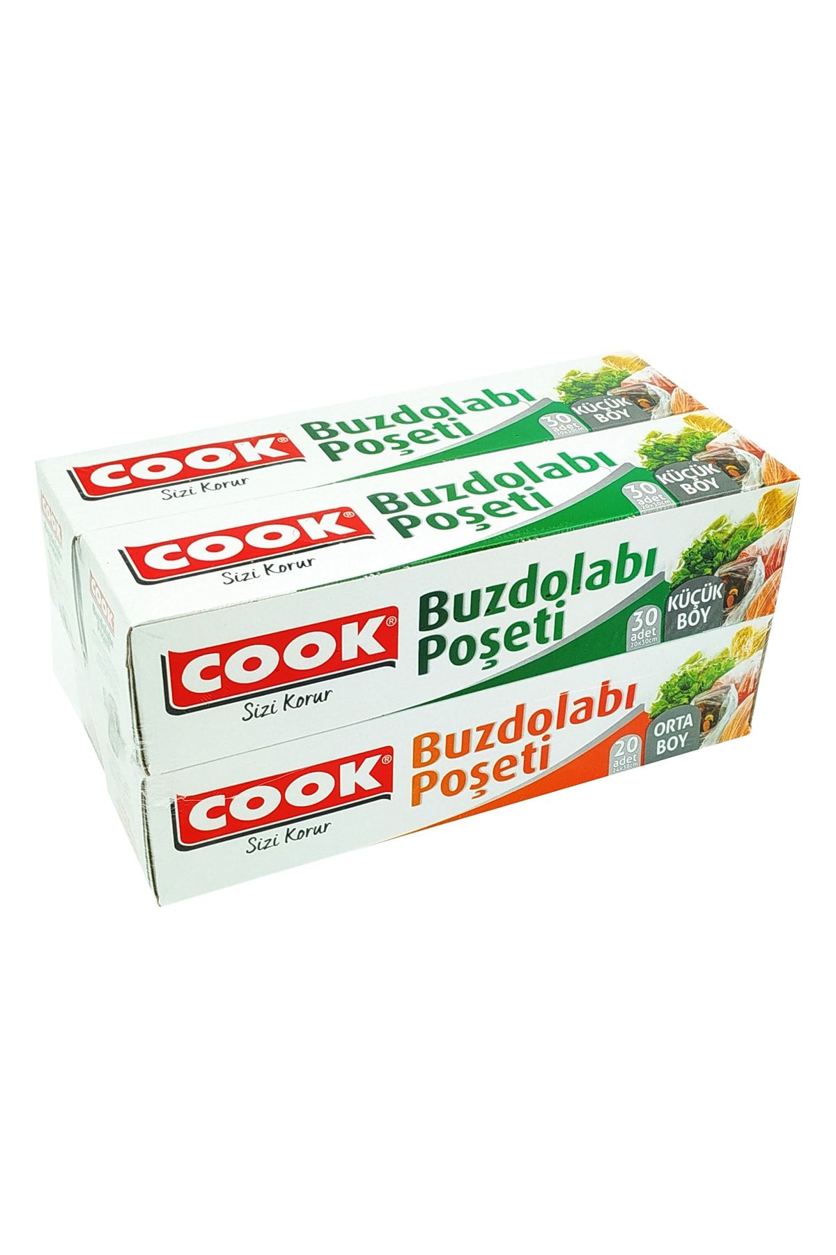 Metropolhome Cook Buzdolabı Poşeti Karma Paket 4lü