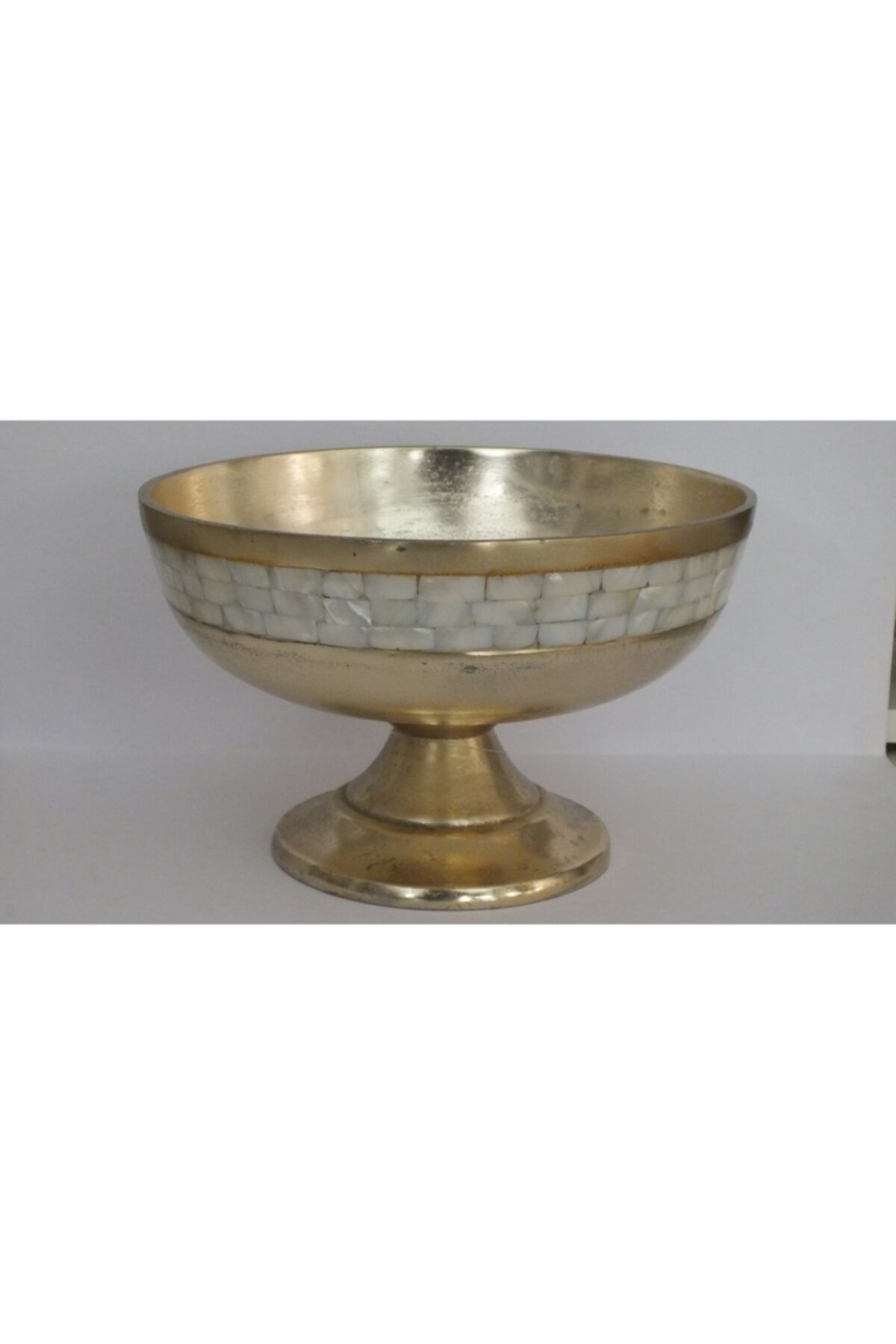 ILGIN HOME Metal Sedef Işlemeli Meyvelik
