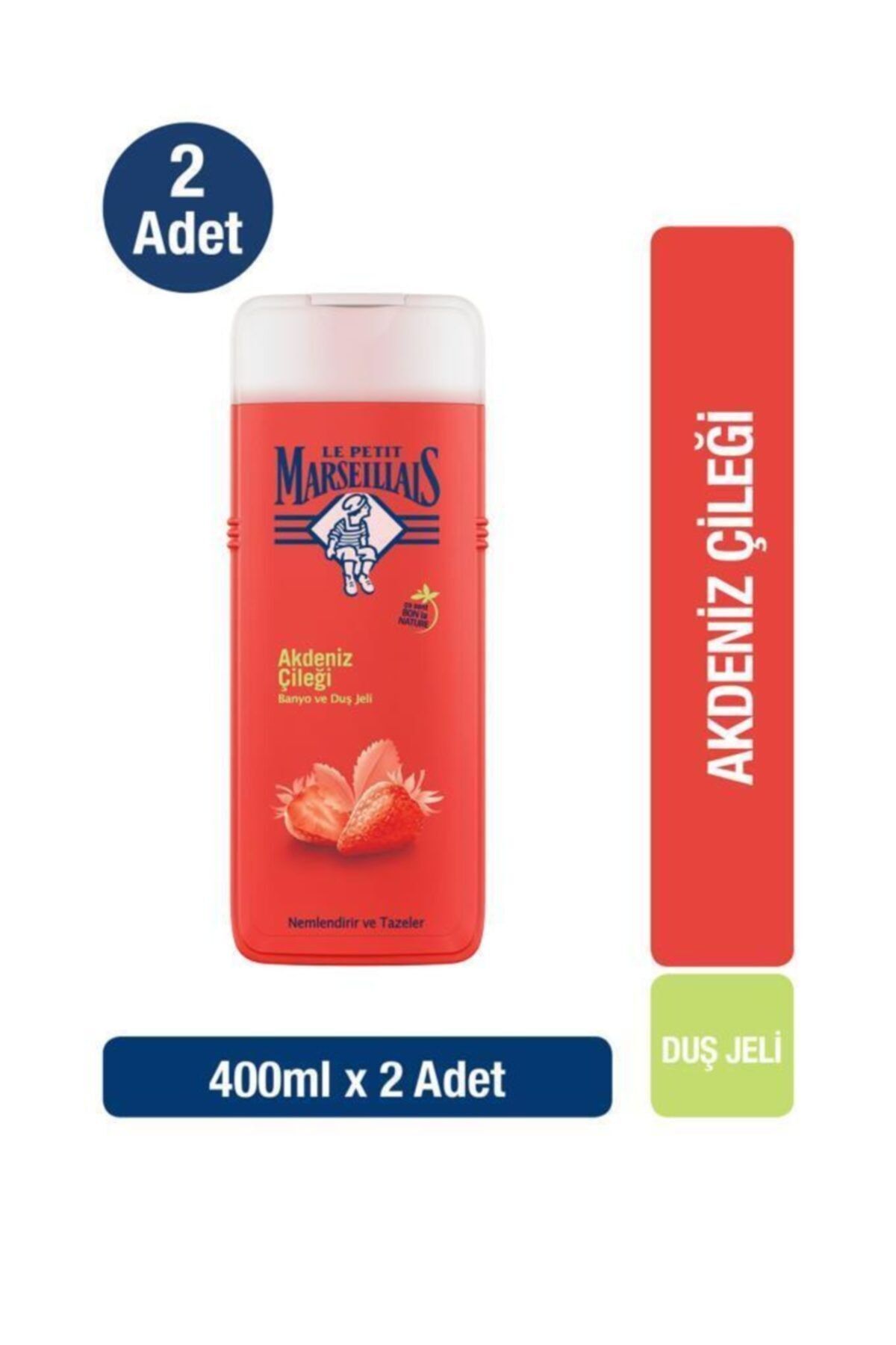 Le Petit Marseillais Akdeniz Çileği Duş Jeli 400 ml X 2 Adet