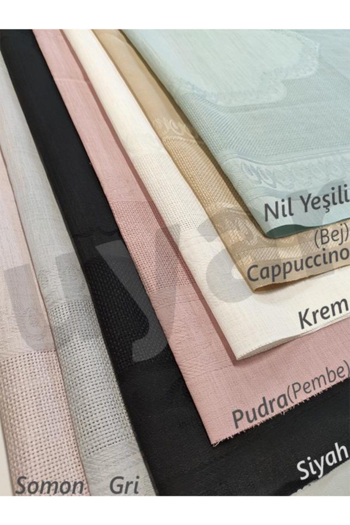 UYAR Etuval Etamin Seccadelik Hazır Kumaş 80x135 Cm Kanaviçe Işleme Nil Yeşili (mint)