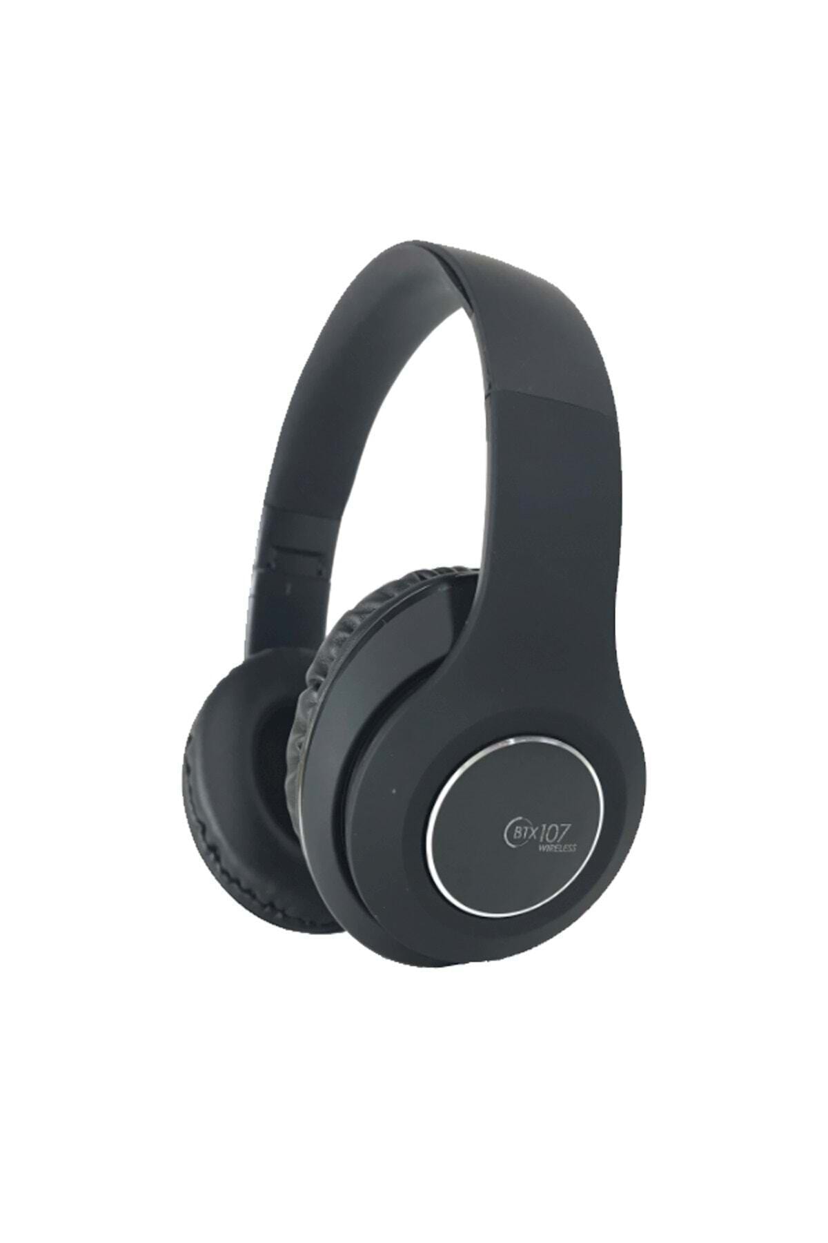 POWERWAY Btx107 Kulaküstü Kablosuz Kulaklık Bluetooth - Siyah