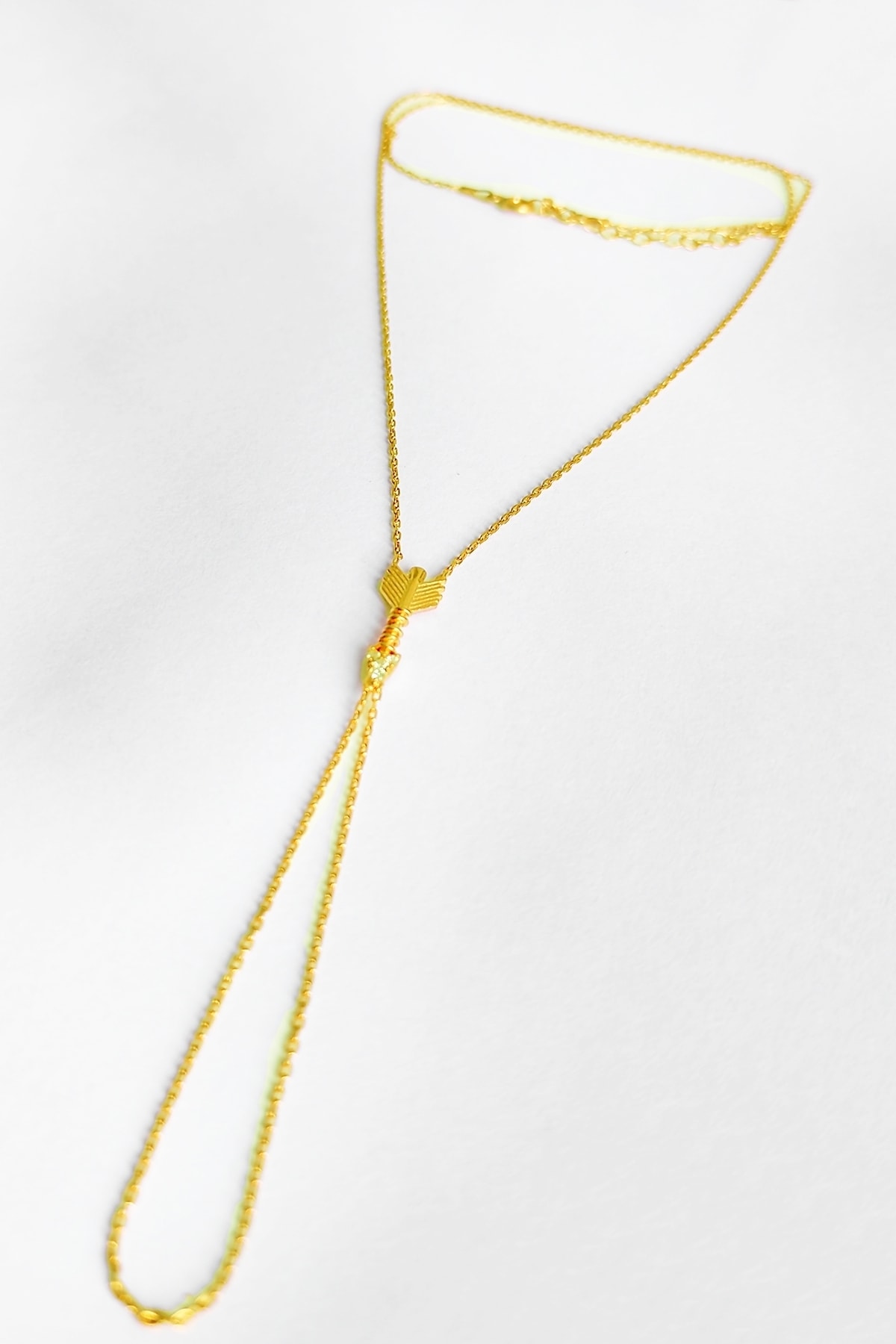 Mistik Silver Kadın Gold Taşlı Ok Gümüş Şahmeran Bileklik