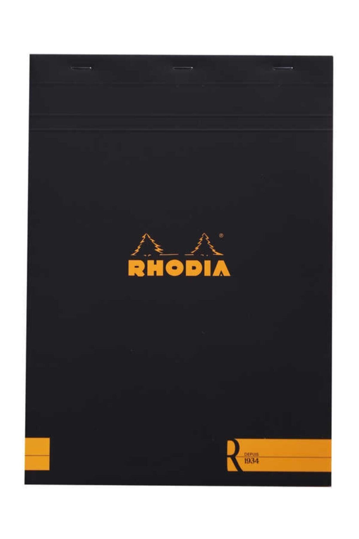 Rhodia A4 Çizgili Blok Siyah Kapak 90gr 70 Yaprak