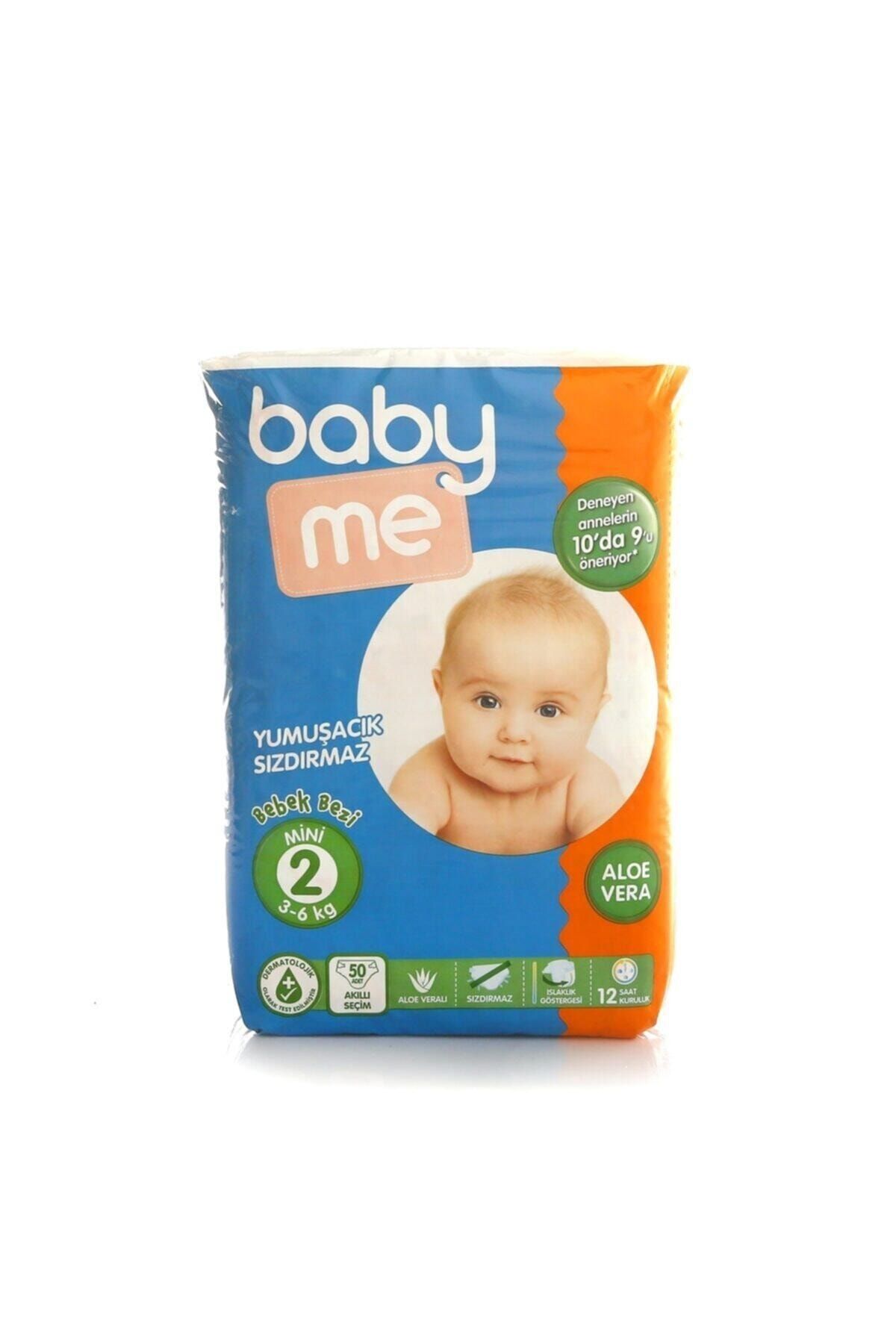 baby me baby me aloe vera mini 2 numara bebek bezi 3 6 kg 50 adet fiyati yorumlari trendyol