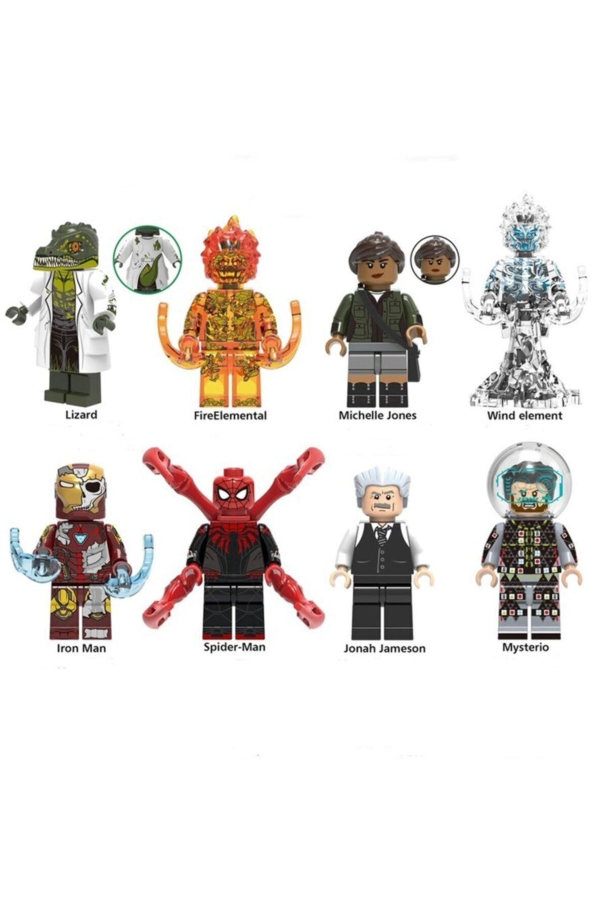 Legoedly Lego Uyumlu Super Heroes Mini Figür 8 Li Set