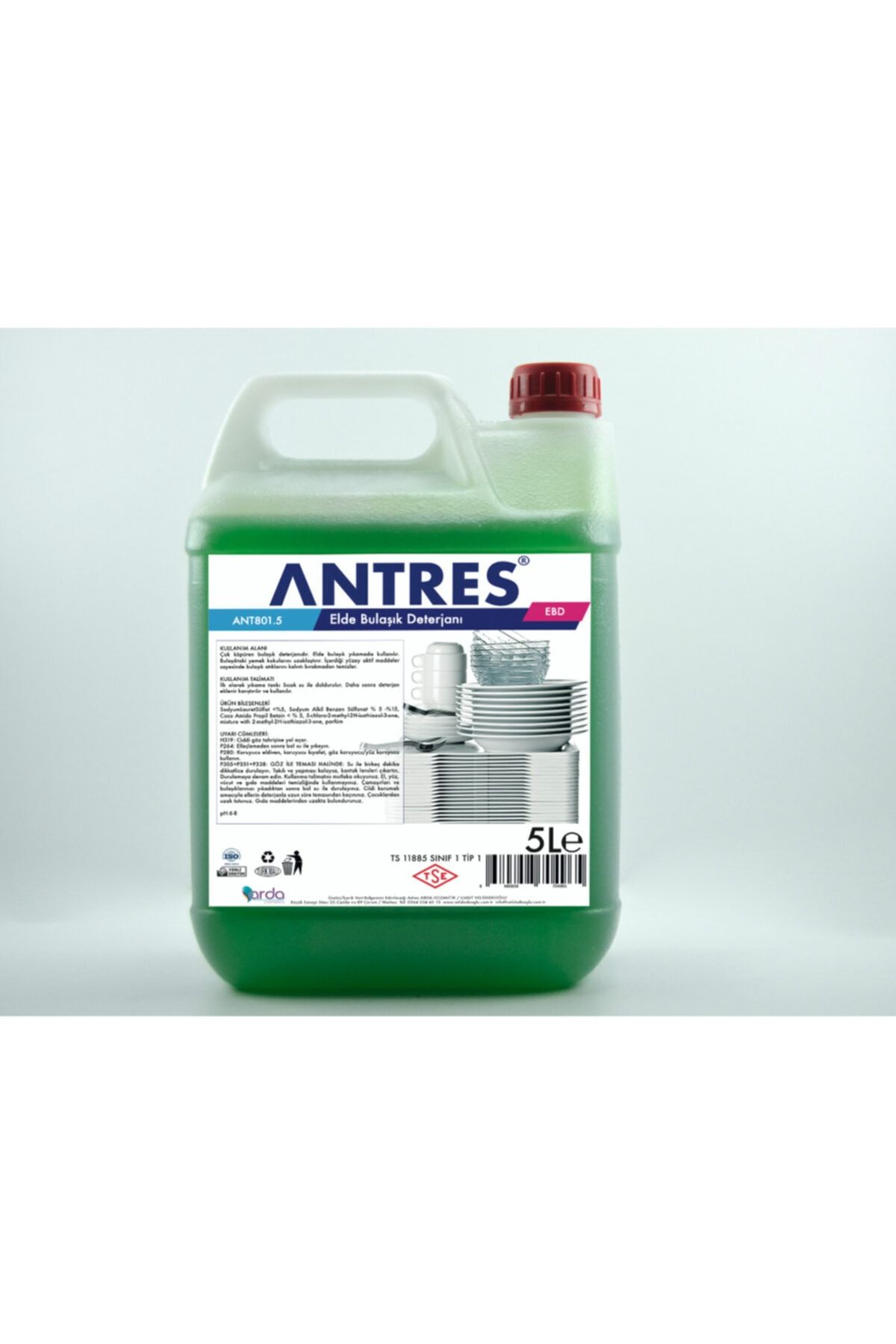 Antres Elde Bulaşık Yıkama Deterjanı Limon Kokulu 5 Litre