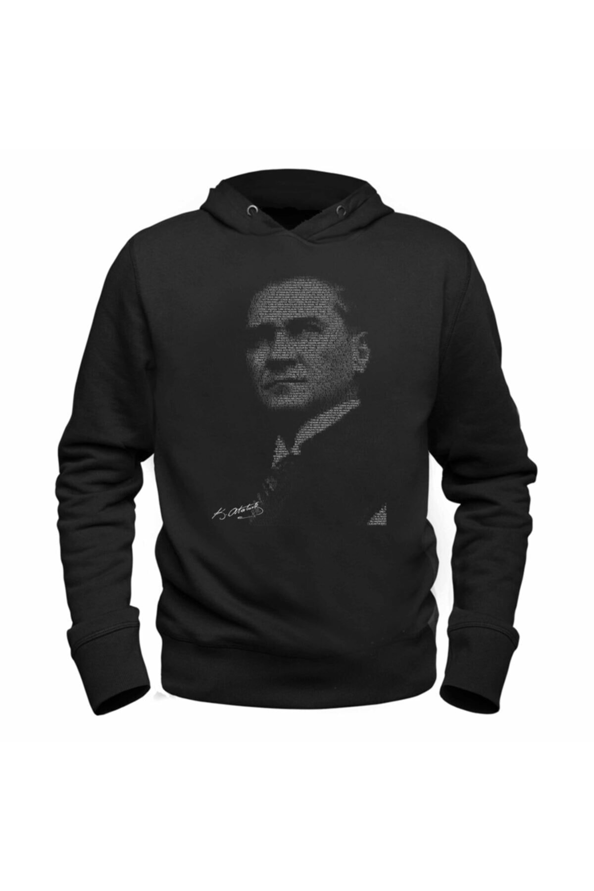Alfa Tshirt Unisex SiyahKapşonlu Sweatshirt