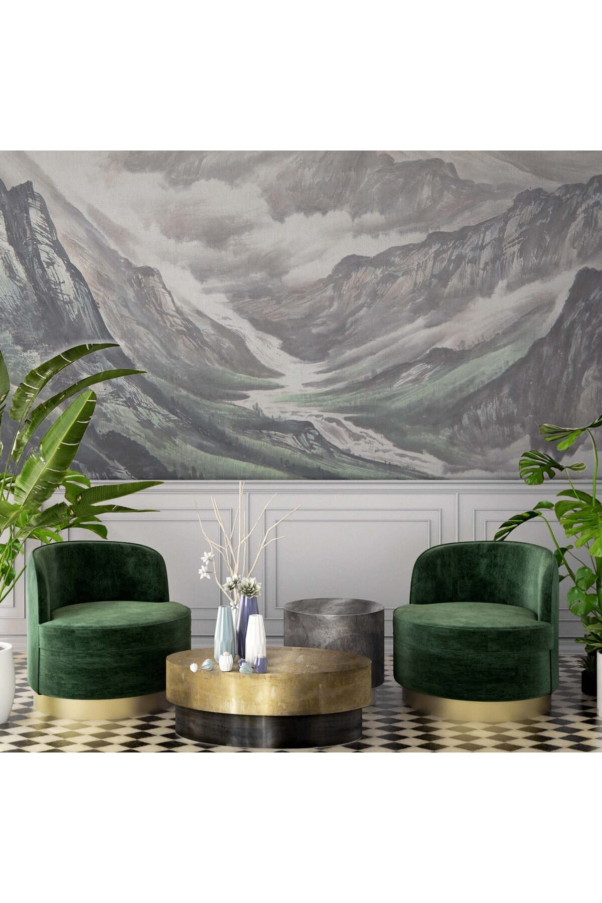 Peliwall Dağ Manzaralı Duvar Posteri