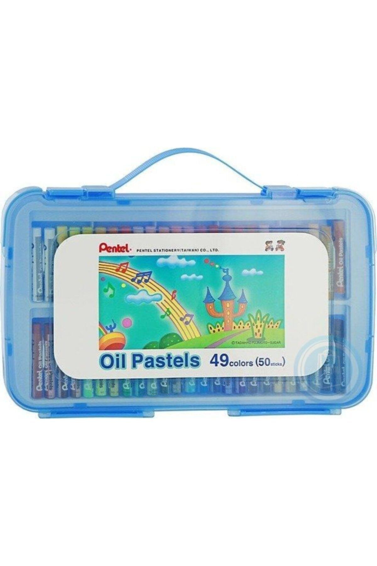 Pentel Oil Pastels 49 Colors With Sturdy Plastic Handle Case