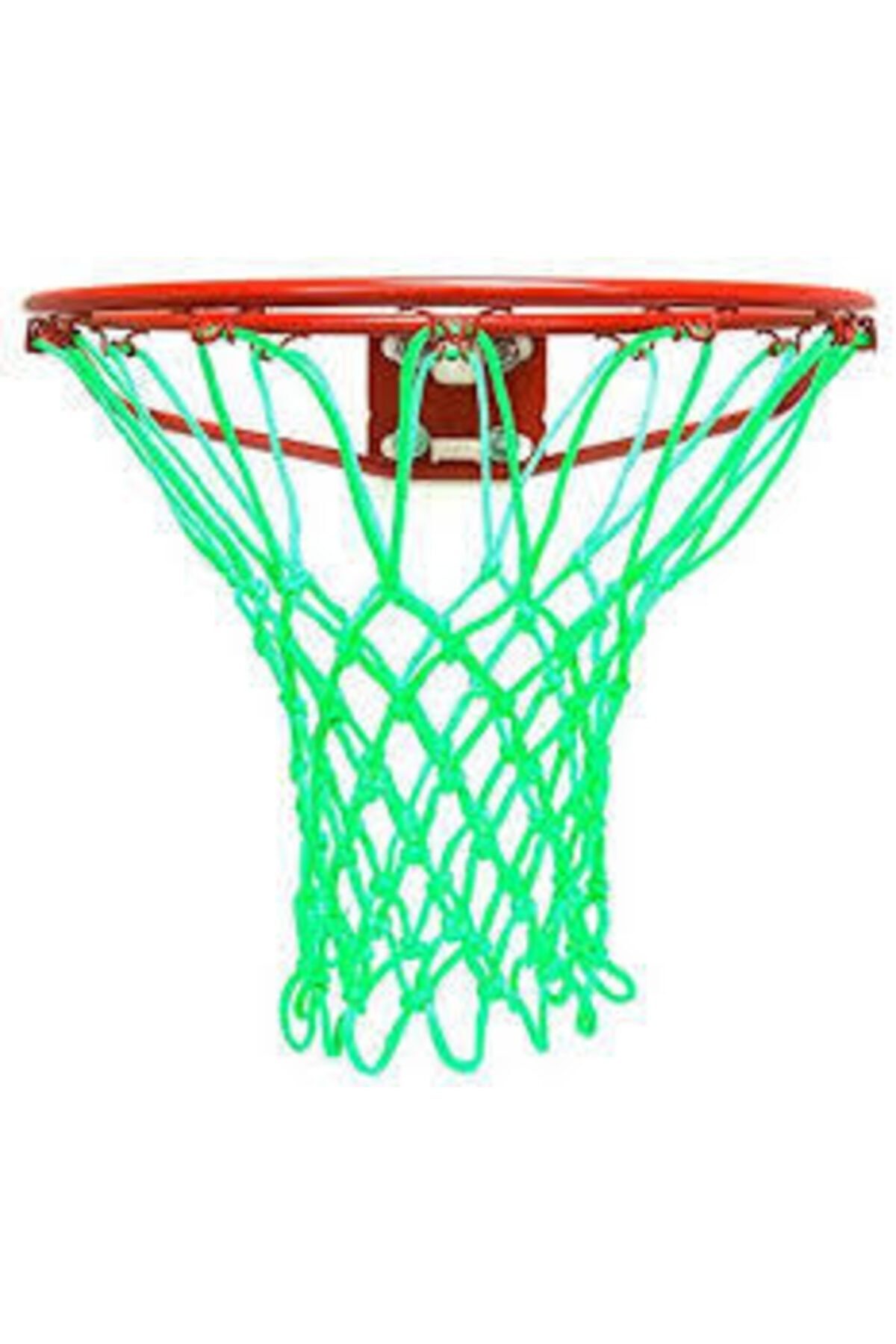 ÖZBEK Basketbol Filesi 4mm Polys. Yeşil - 2 Adet (basketbol Pota Ağı)