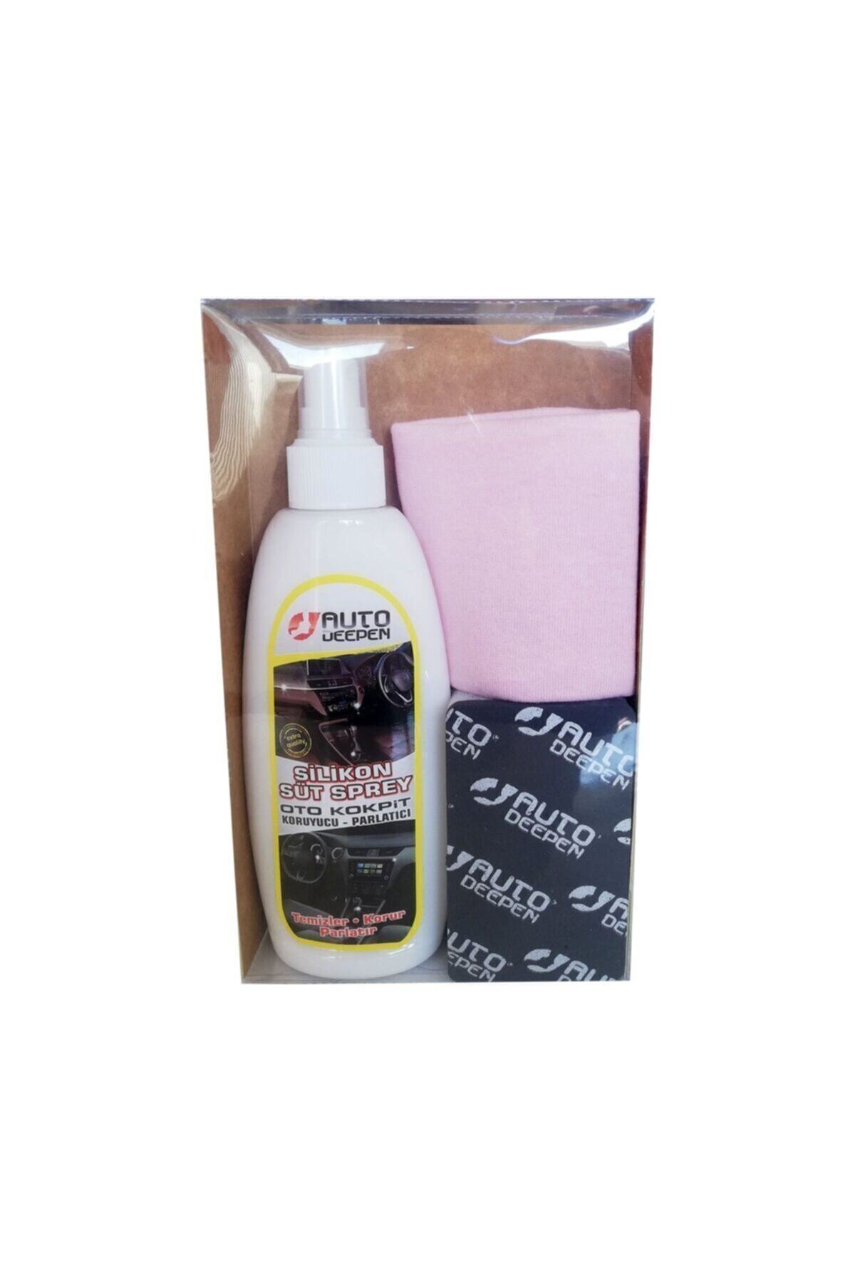 Deepen Silikon Kokpit Torpido Parlatıcı Süt Sünger Bez Set