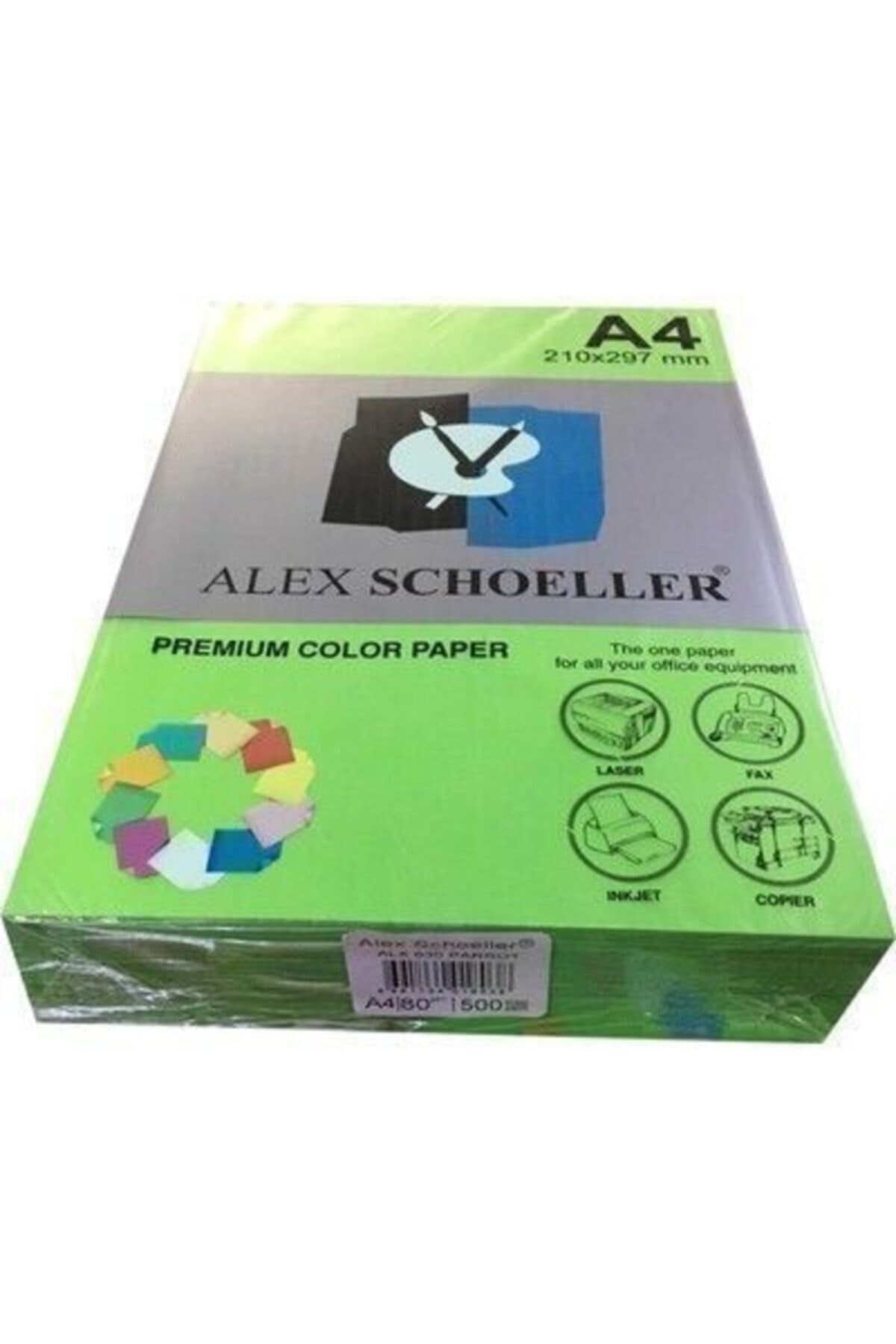 ERKAM Alex Schoeller A4 Fotokopi Kağıdı 500 Lü Koyu Yeşil 630