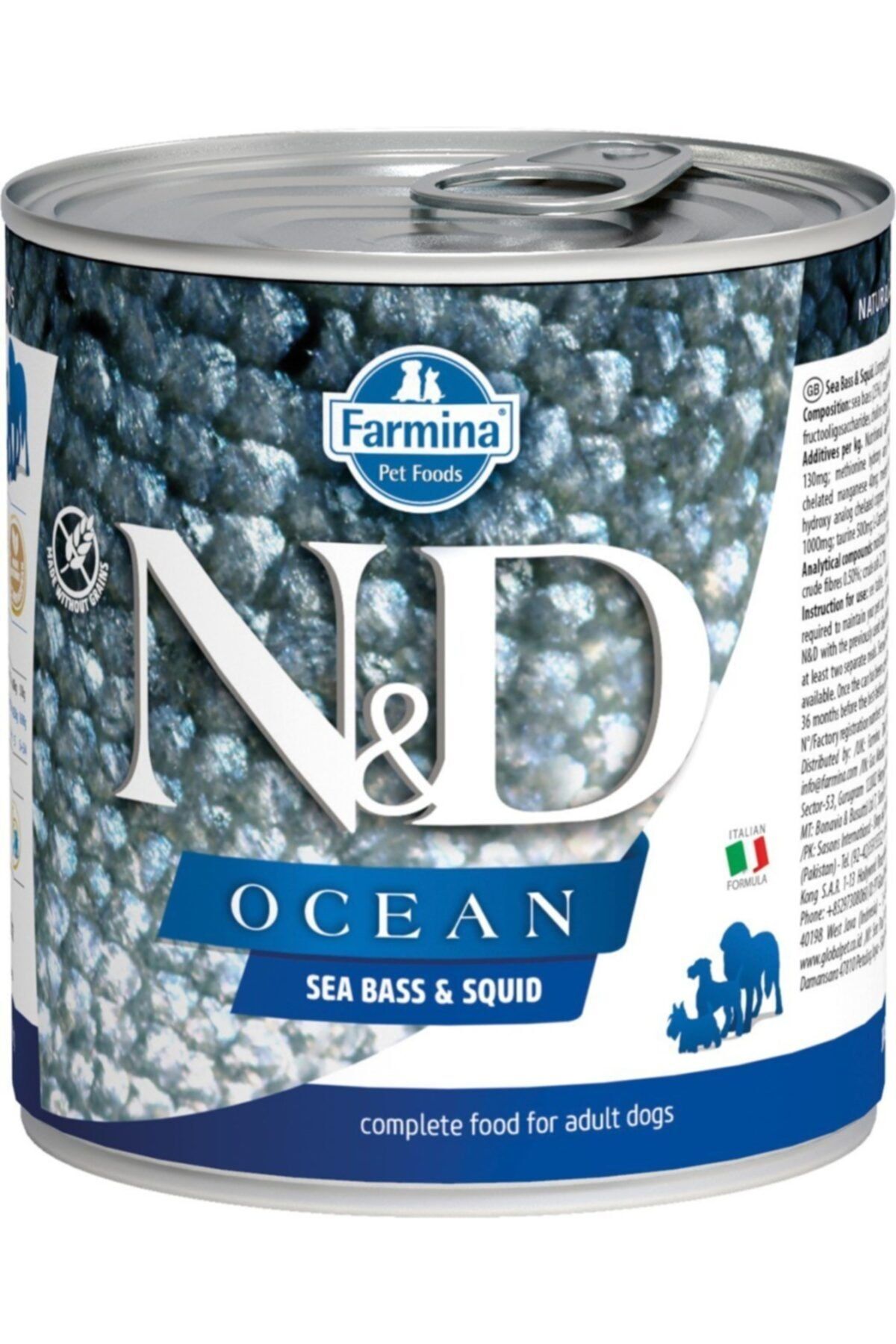 N&D Ocean Levrek Ve Mürekkep Balıklı Köpek Konservesi 285 gr