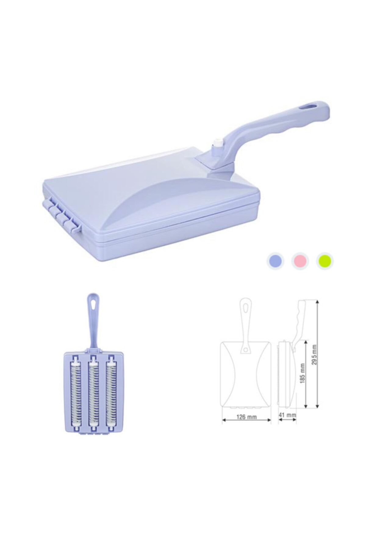 GeçerStore Ergonomik Tasarımlı Üç Fırçalı Gırgır Kolay Temizlik