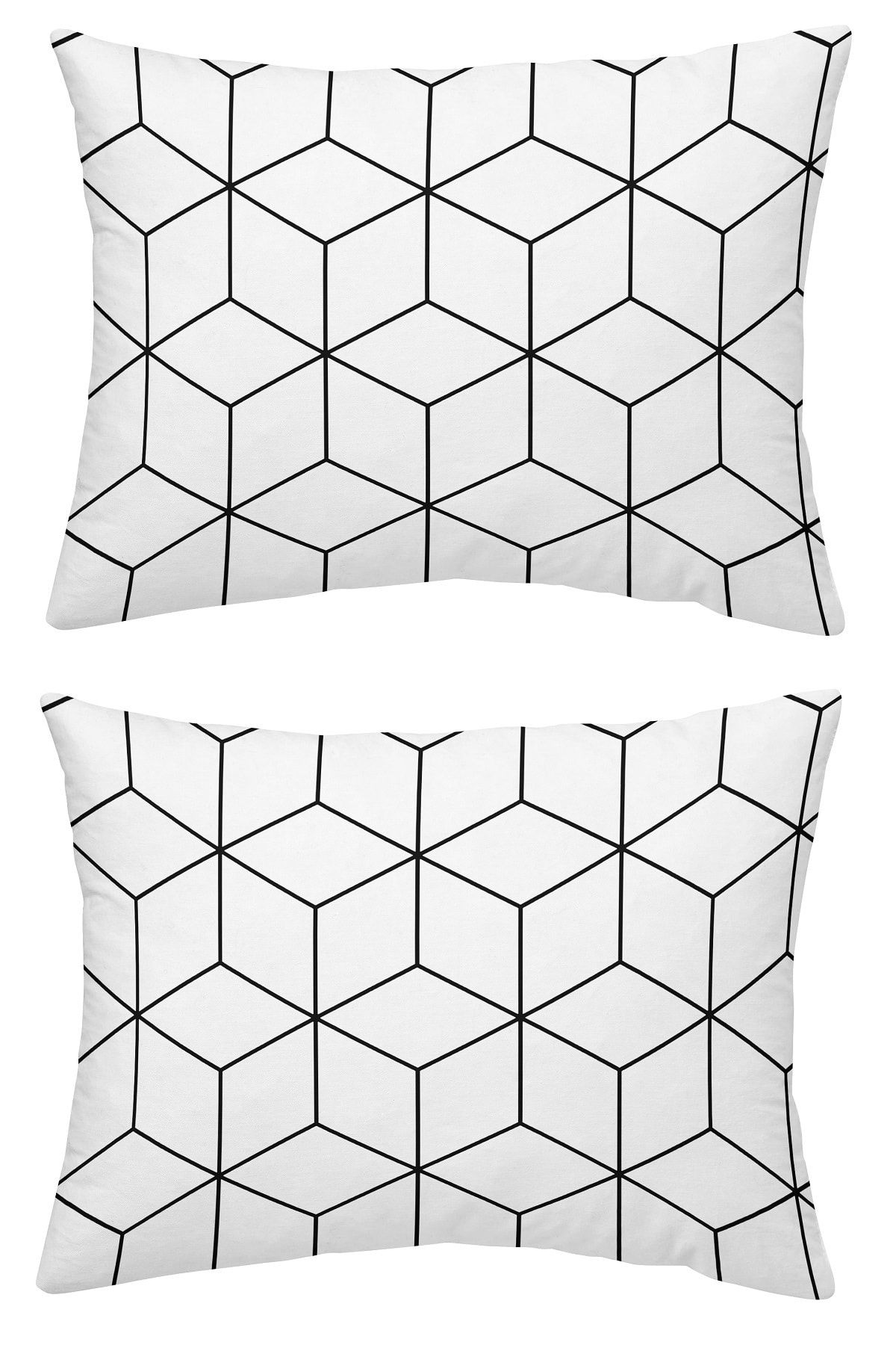 makiteks %100 Pamuk Jeha Beyaz 2 Adet 50x70 Yastık Kılıfı