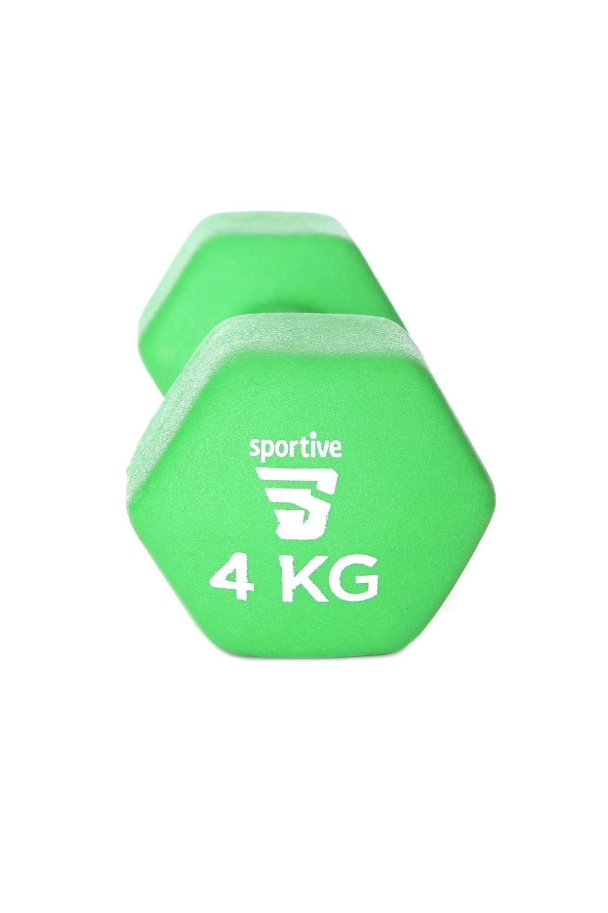 Sportive Neopren 4kg Antrenman Dambıl Yeşil (Spt-2804v)