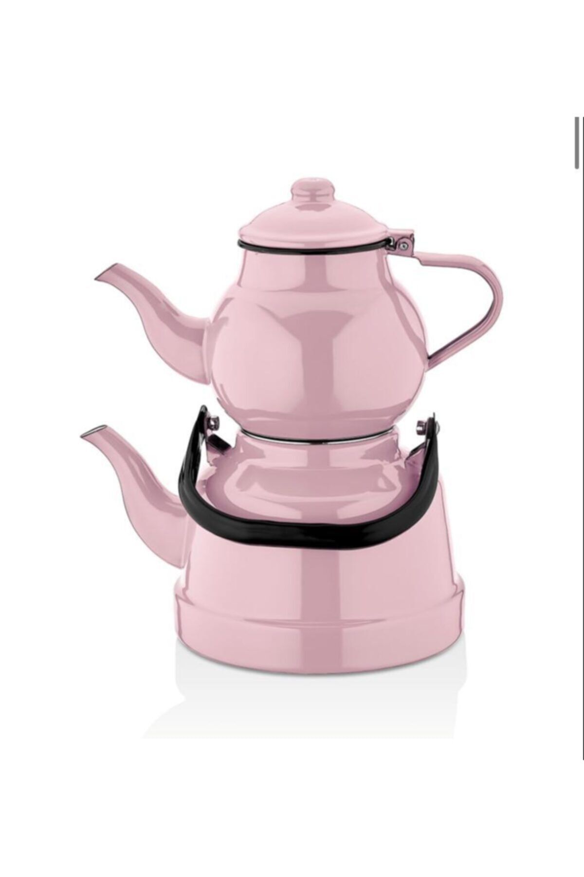 Ebru Metal Pembe Orta Boy Çaydanlık Takımı 13/18 131818