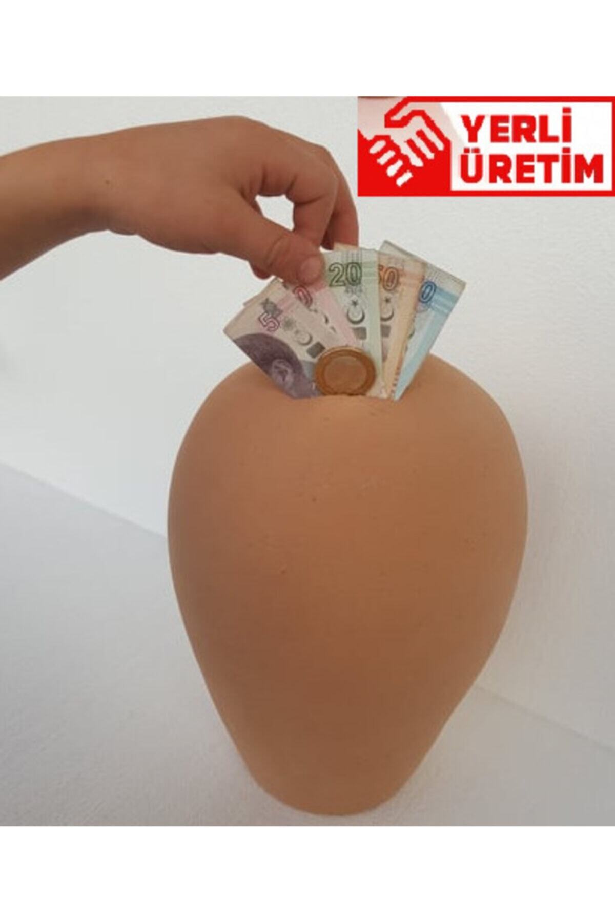 Bibizde Büyük Boy Çömlek Toprak Testi Kumbara Kırılmadan Açılmaz