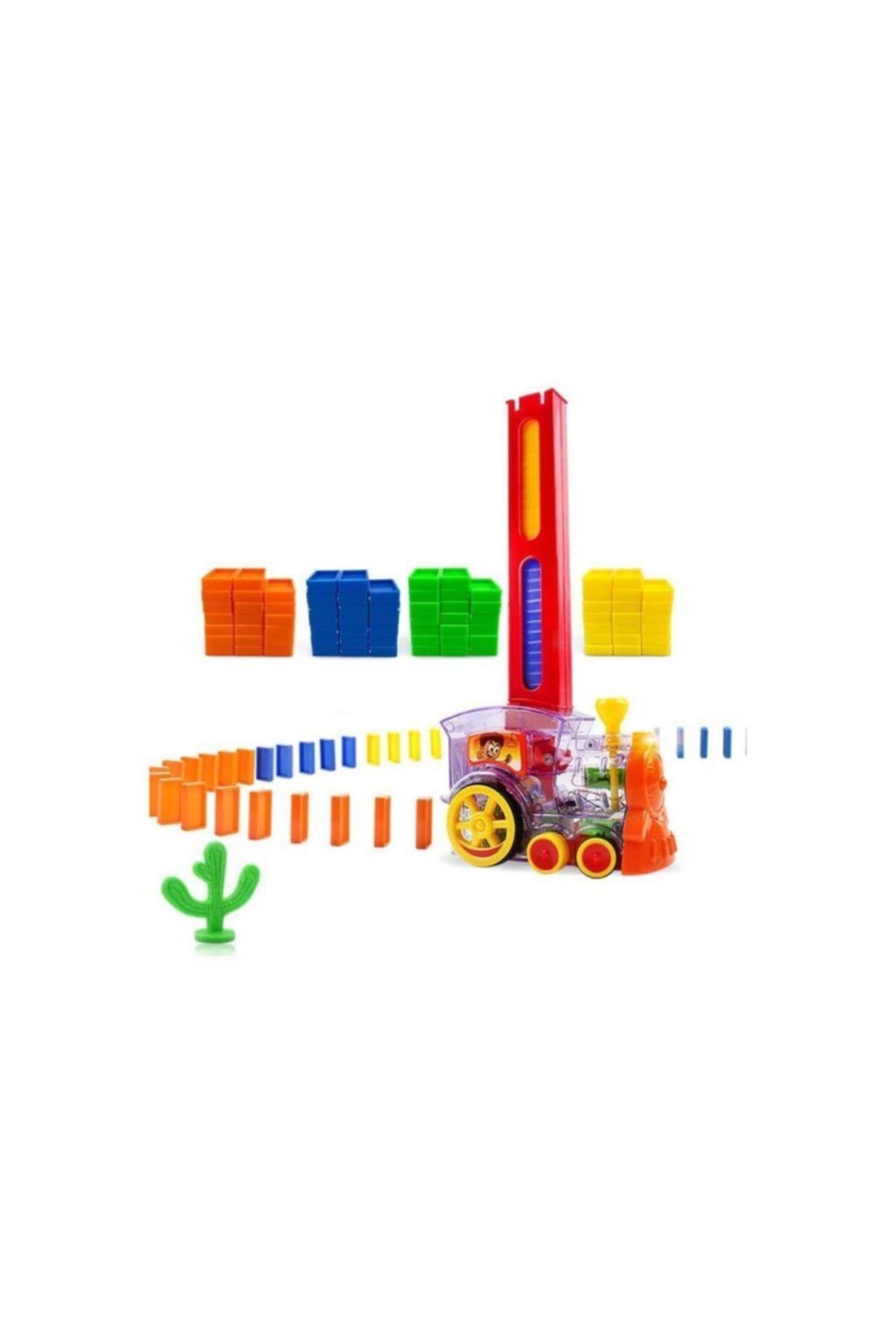 Happy Toys Domino Treni / Domino Dizmek Artık Çocuk Oyuncağı