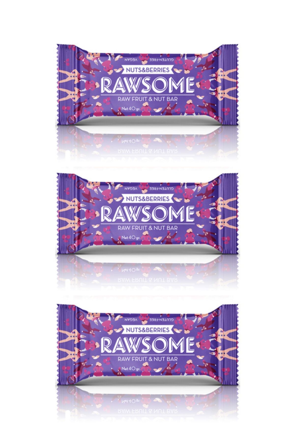 Rawsome R. Karışık Kuruyemişli Meyve Bar 40 G. - 3 Adet
