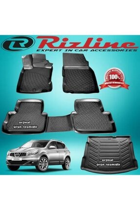 Nissan Qashqai 3d Paspas+bagaj Havuz Siyah 2007-2013 Arası Image 0