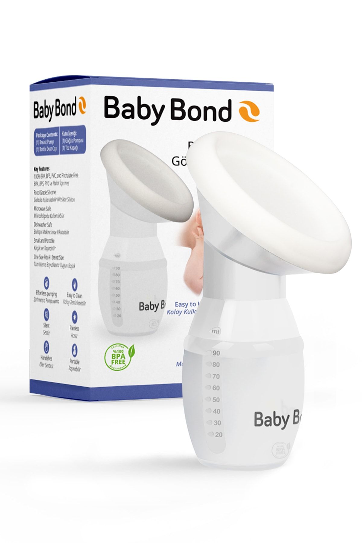 Baby Bond Göğüs Pompası - Manuel Süt Toplayıcı Ve Koruma Kabı