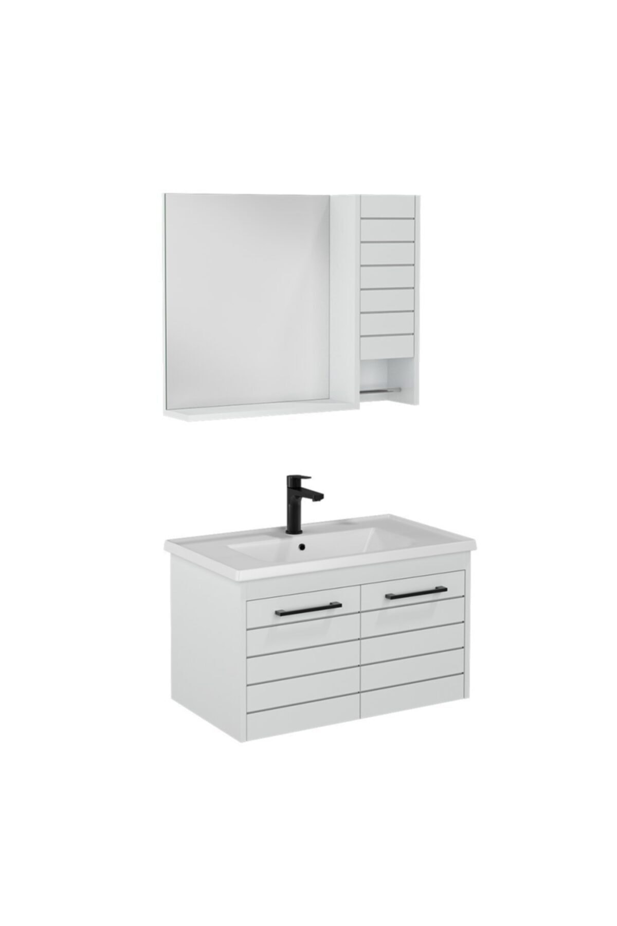 İsvea Isvea Aristo 80 Cm Banyo Dolabı, Lake Beyaz