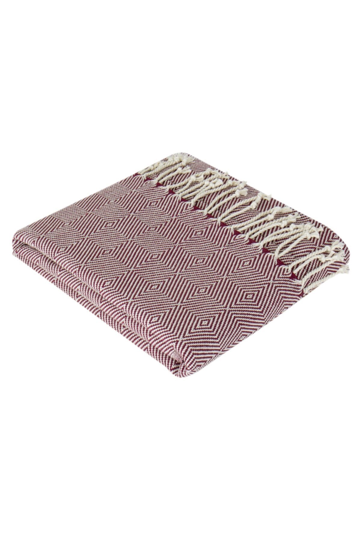 Trimita Peştamal Lykos Bordo Çok Amaçlı 100x180 Cm Ince Dokulu Pamuk 500 gram