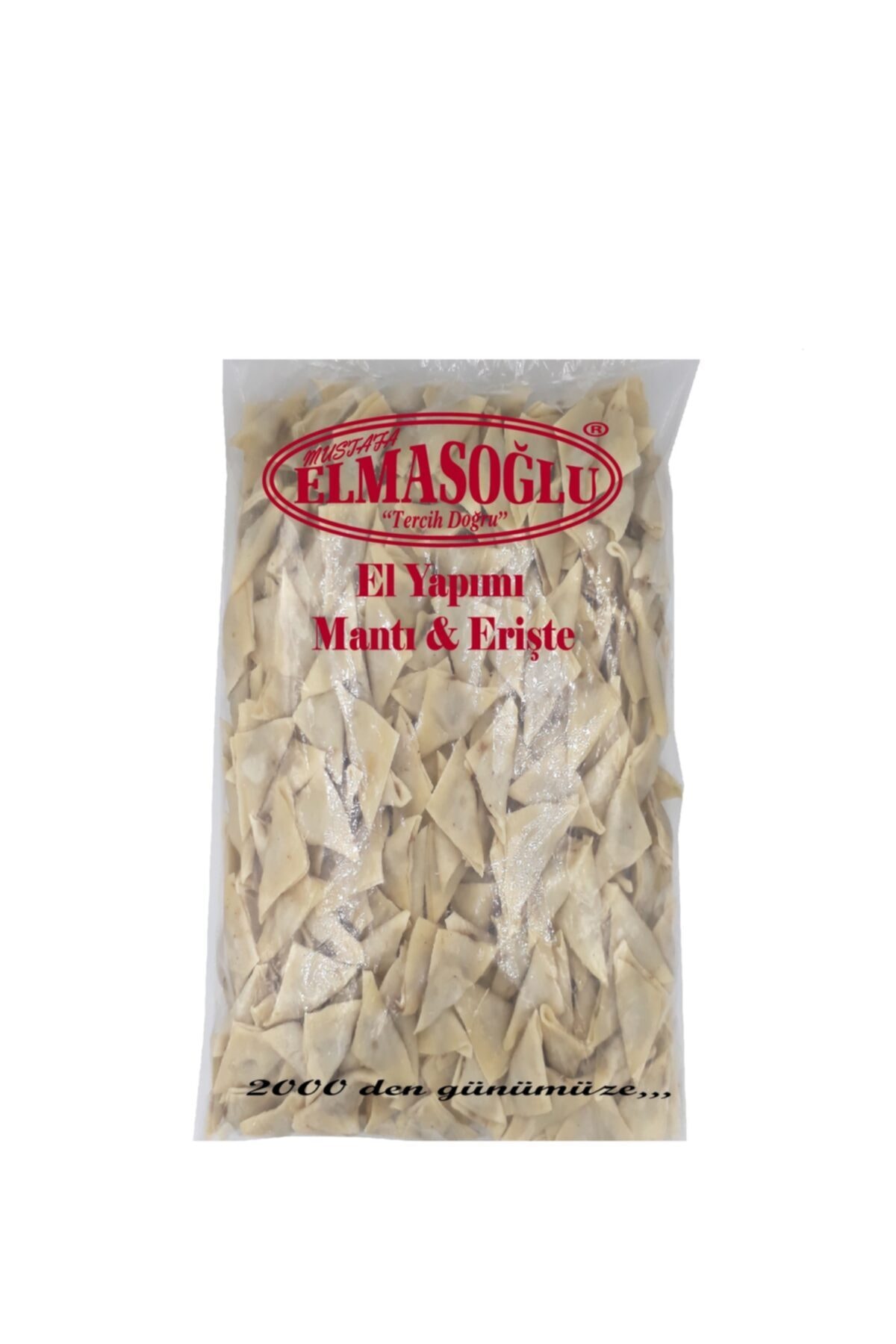 ELMASOĞLU MANTI El Yapımı Fırınlanmış Üçgen Mantı 1 Kg.