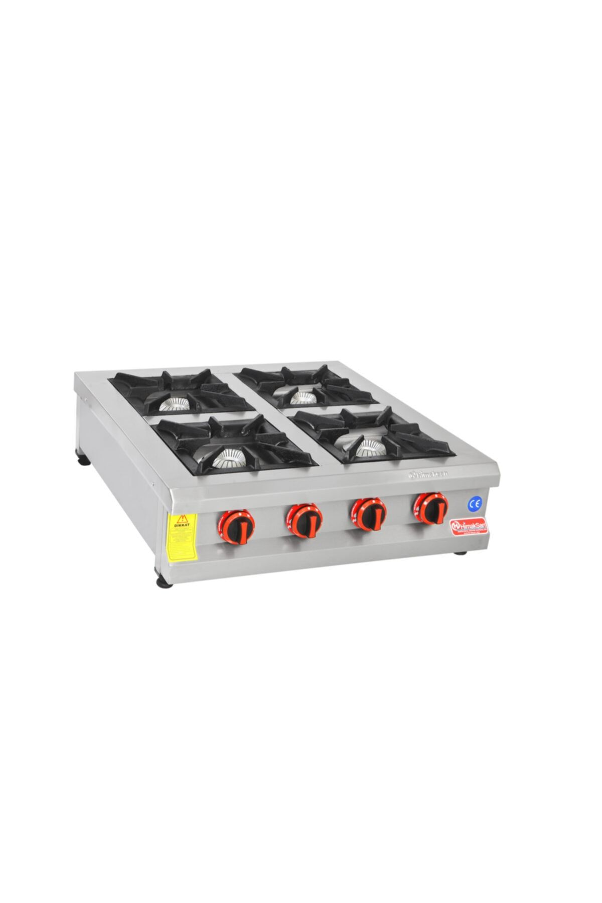 HİMAKSAN Laziro Kıtchen Set Üstü 4'lü Lokanta Ocak Gazlı Ce Belgeli 80*80*25 24 Kg 26,4 Kw