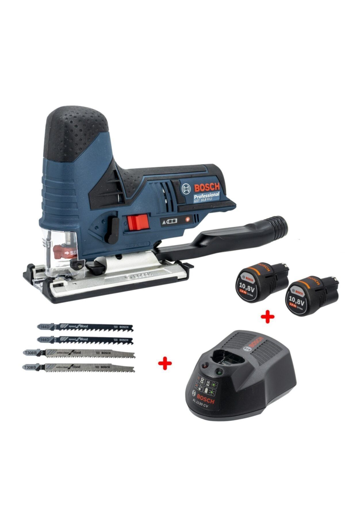 Bosch Profesyonel Gst 10.8 V-lı Iki Akülü Dekupaj Testere 2 Ah