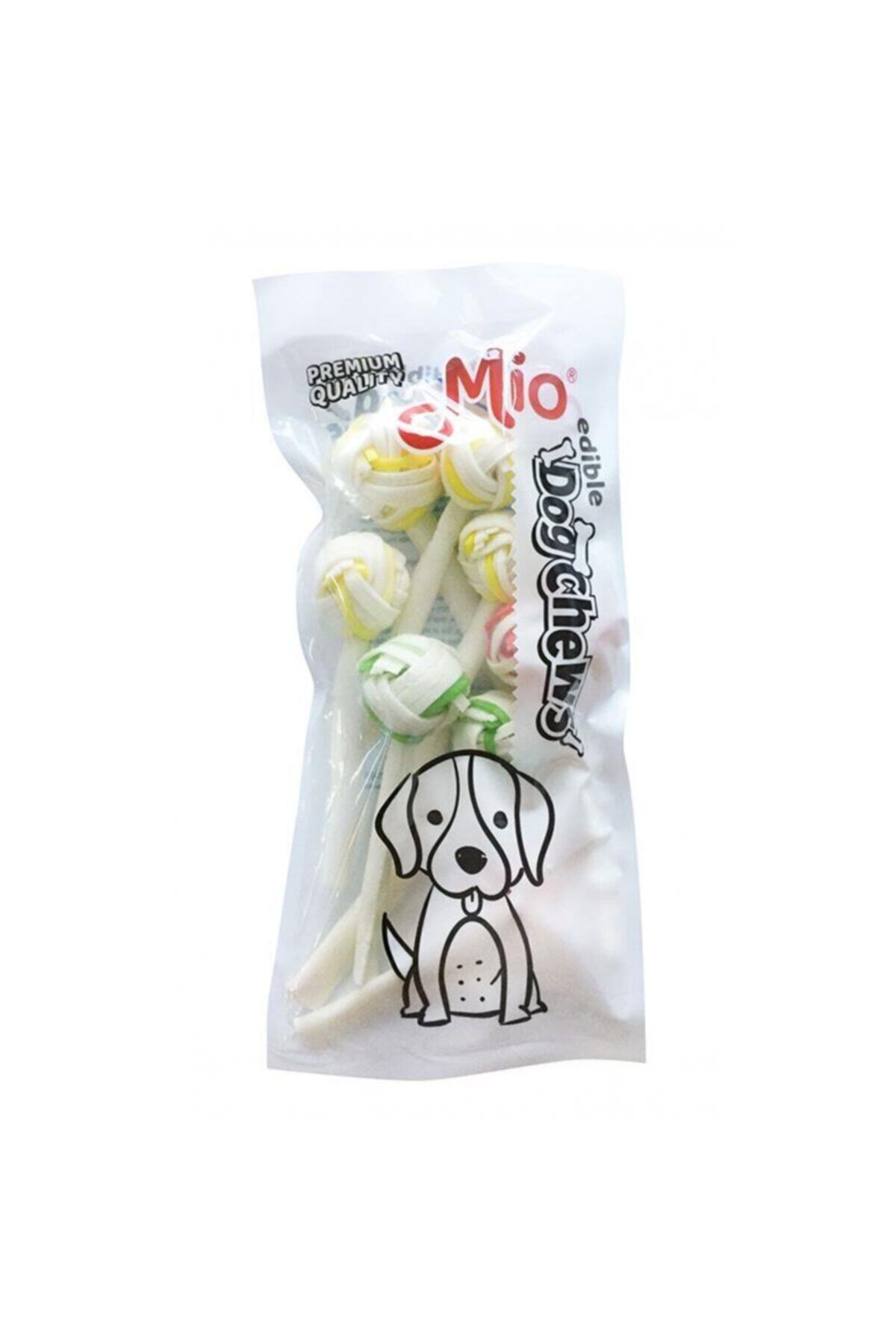 MİO Renkli Kemik Lolipop Köpek Çiğneme Kemiği 11cm X8 8gr