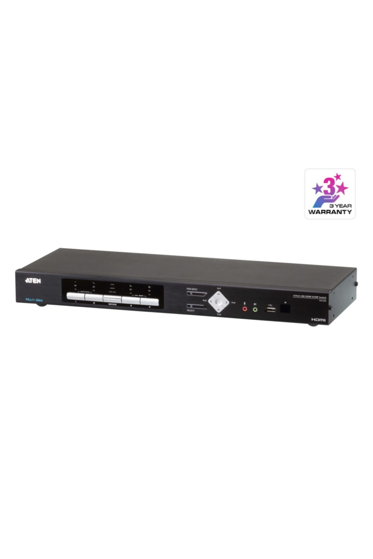 Aten 4-port Usb Hdmı Multi-view Kvmp™ Switch