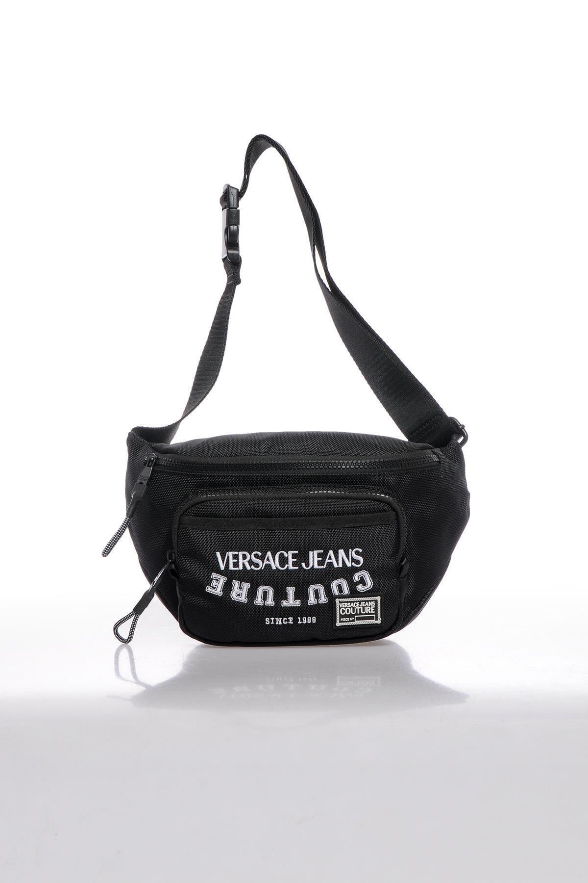 VERSACE JEANS COUTURE Unısex Siyah Bel Çantası E1ywab3a71893899