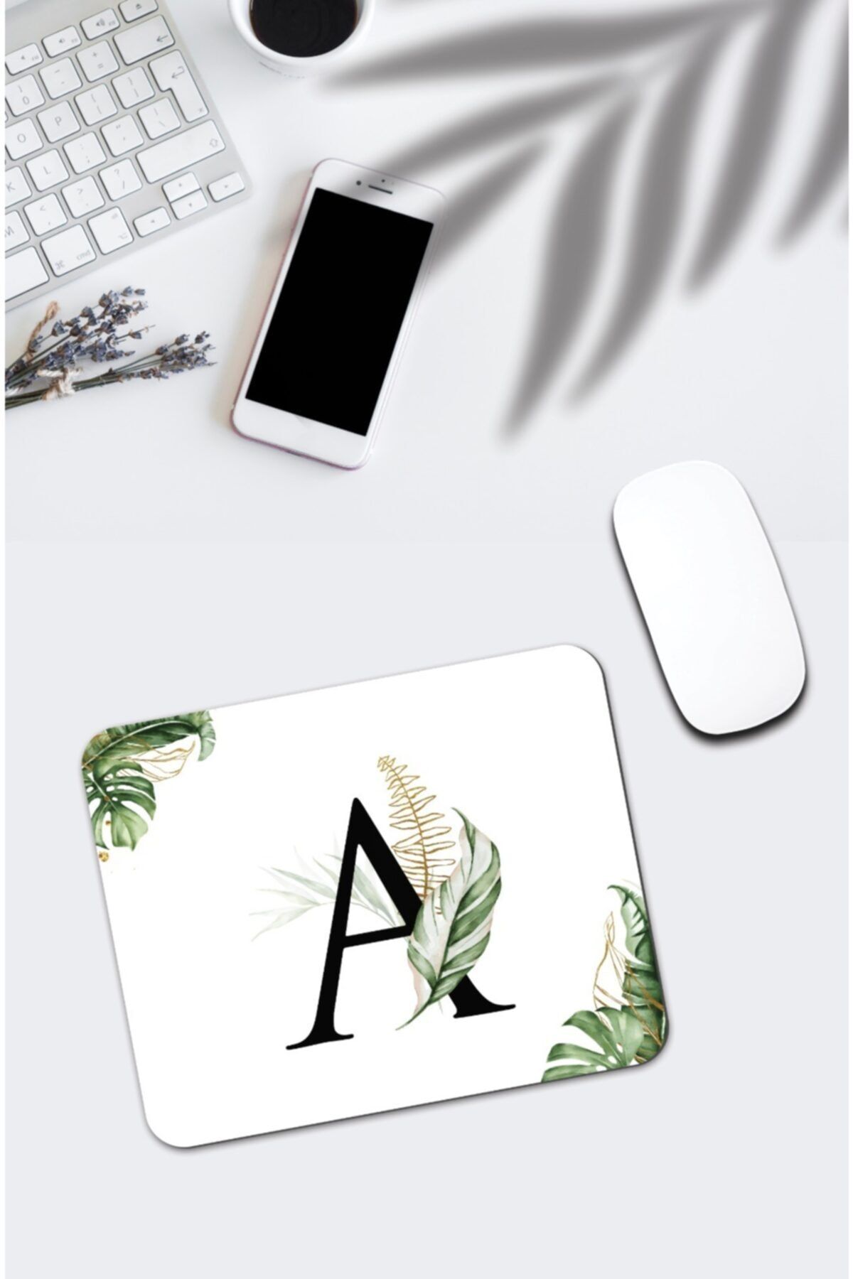 pixolog Tropik Desenli A Harfi Mouse Pad