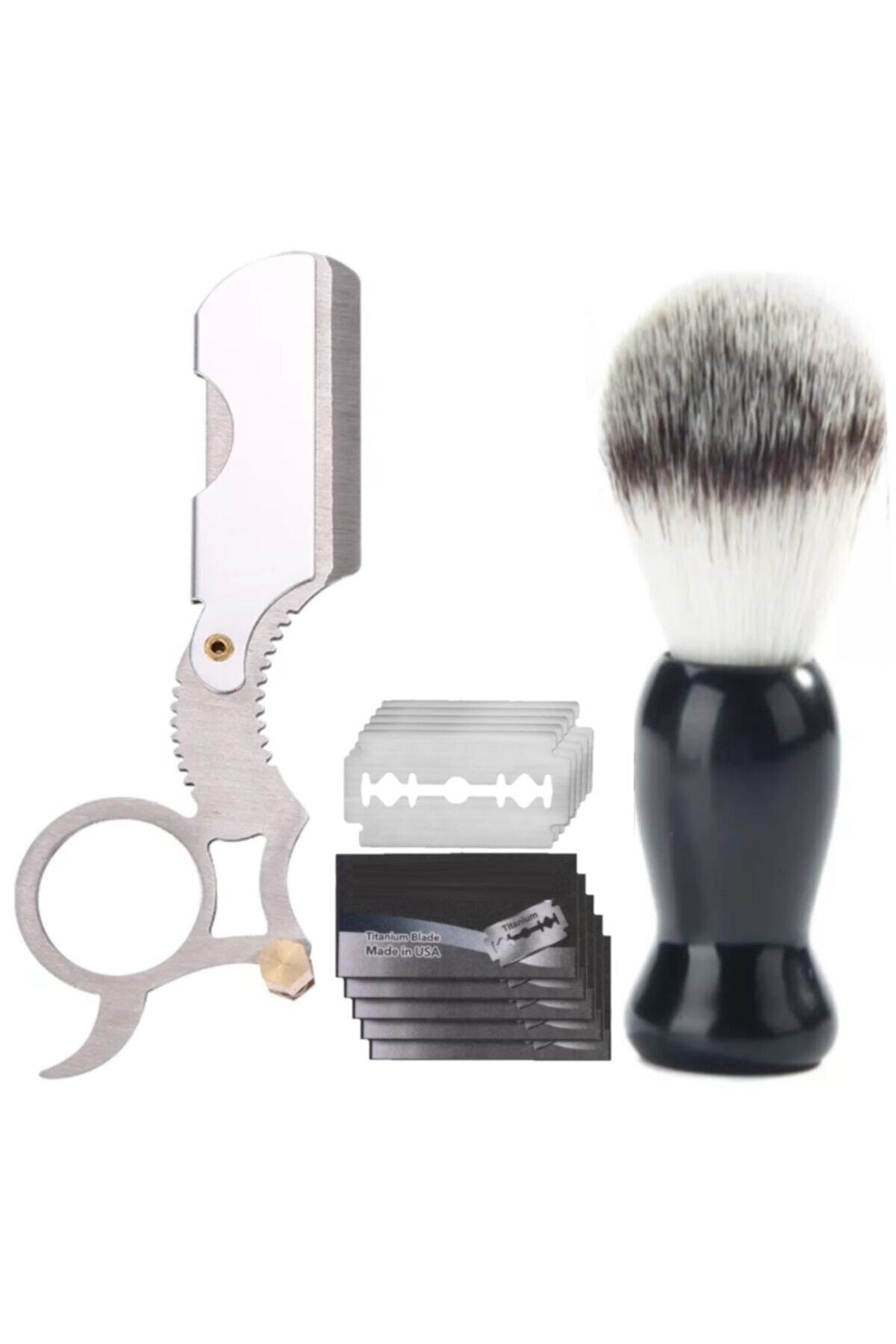 JUDAS Qualis Shave U4 Ustura + Fırça + 5 Adet Jilet