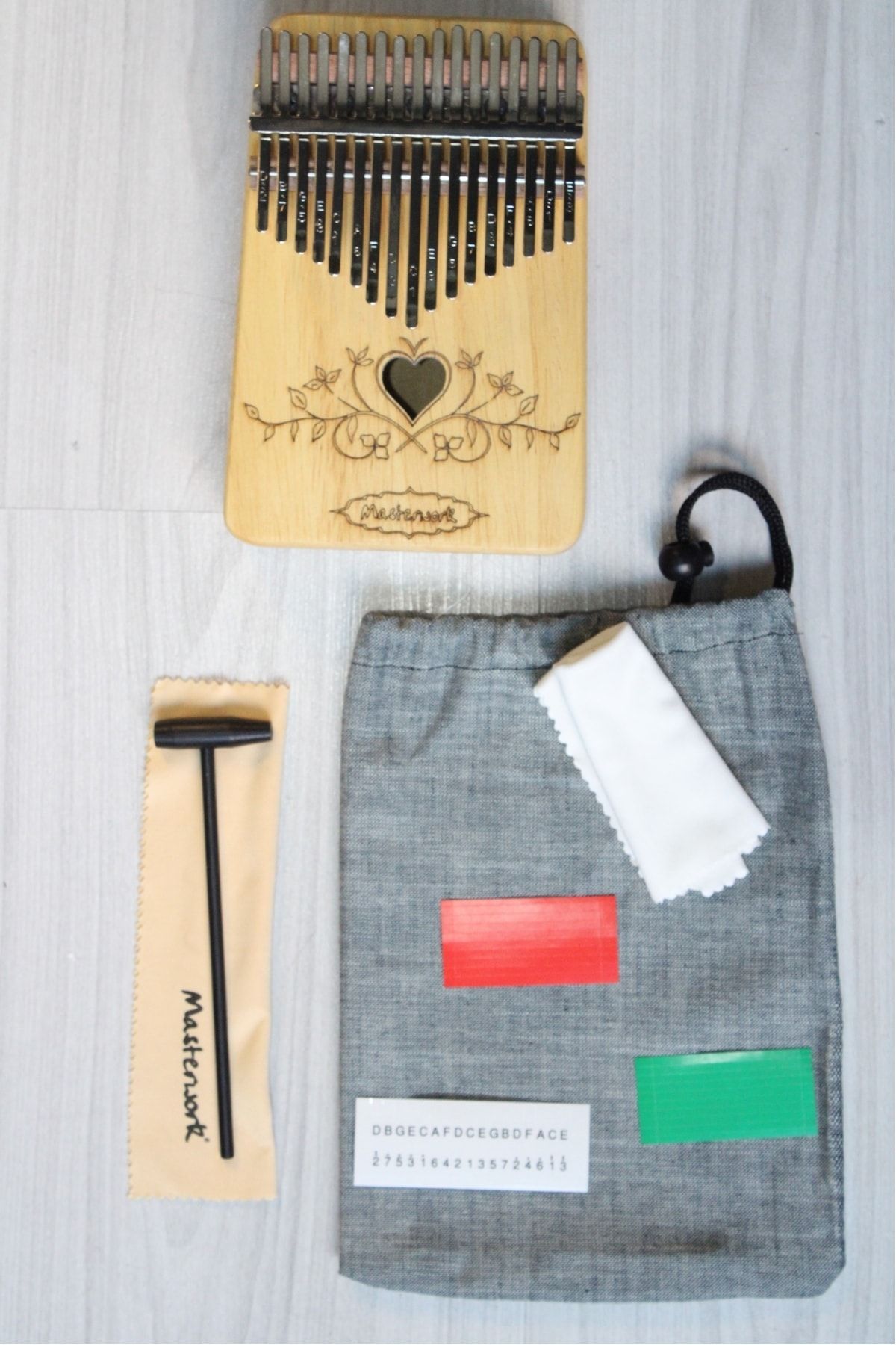 ASYA MÜZİK ALETLERİ Kalimba 17 Tuşlu Maun Kalimba
