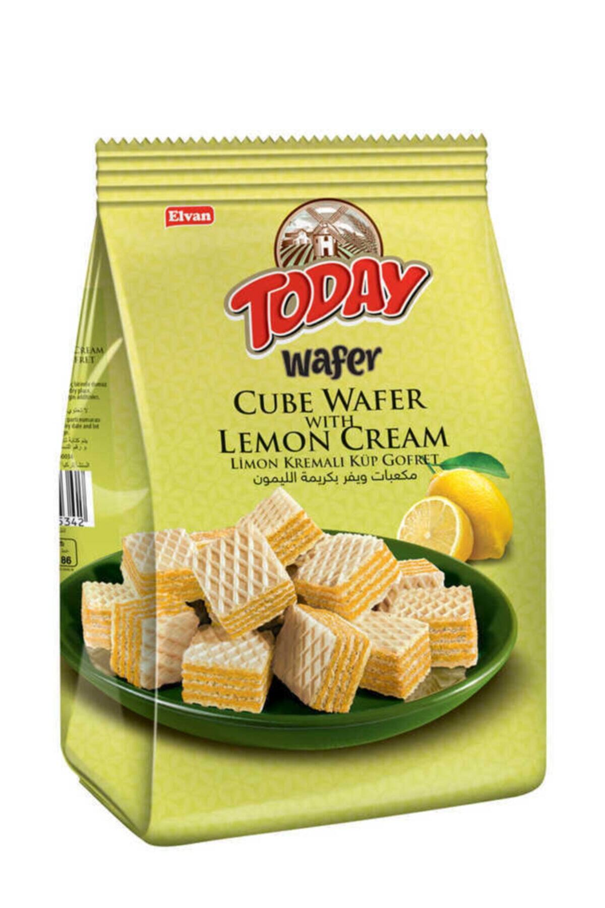 Elvan Today Küp Gofret Limonlu 200gr  2'li Paket