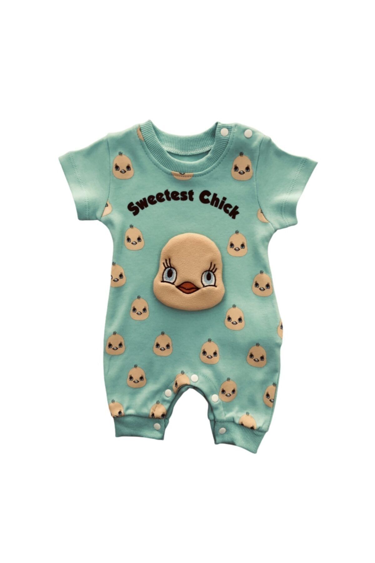 bkm22 Şişme Tweety Baskılı Yazlık Tulum