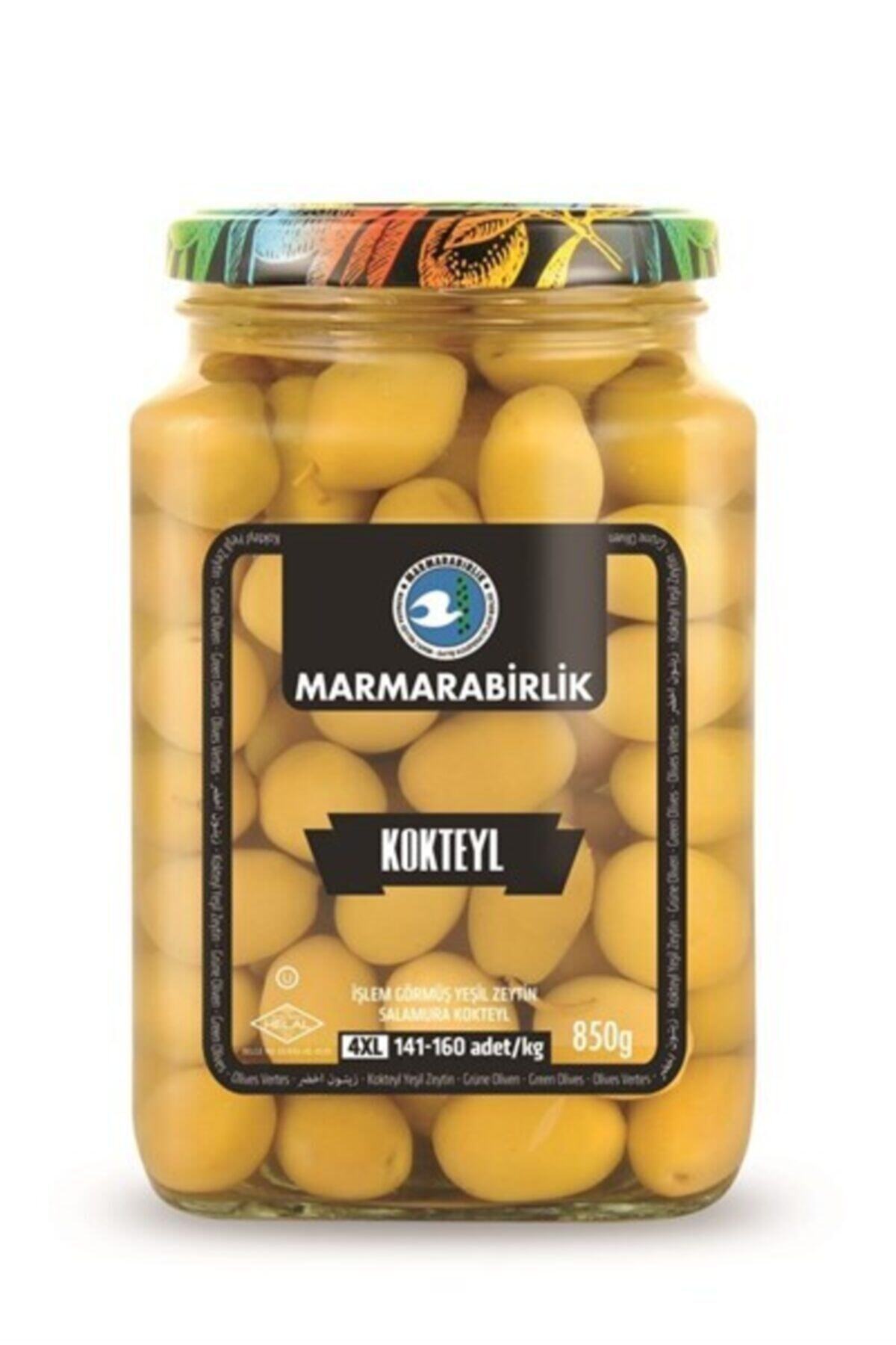 MarmaraBirlik Salamura Kokteyl Yeşil Zeytin 850 g