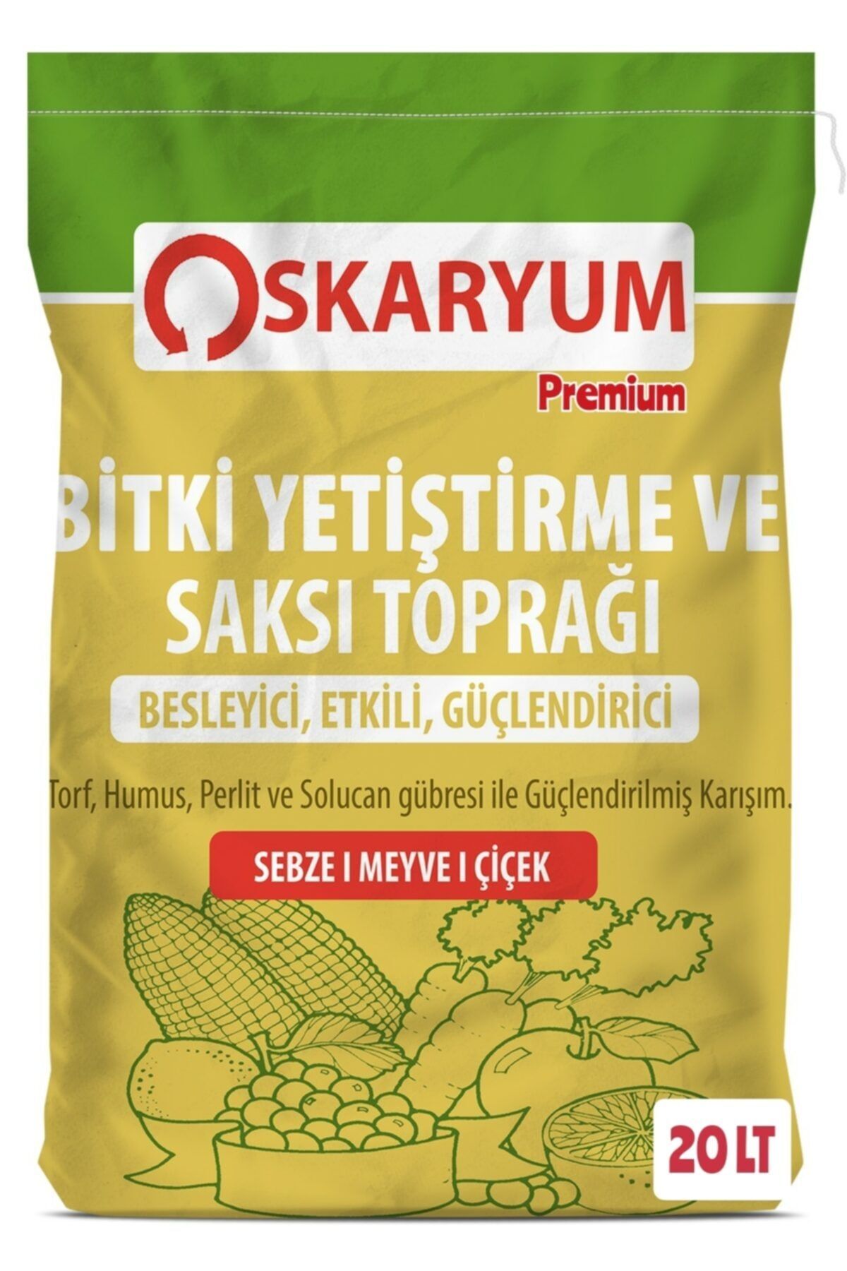 OSKARYUM Premium Bitki Yetiştirme Ve Saksı Toprağı 20 lt
