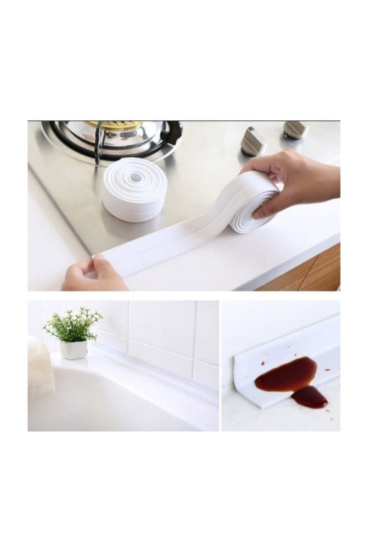 Velina Home Su Sızdırmaz Bant Mutfak Lavabo Duvar Fayans Bandı 3.2 Metre