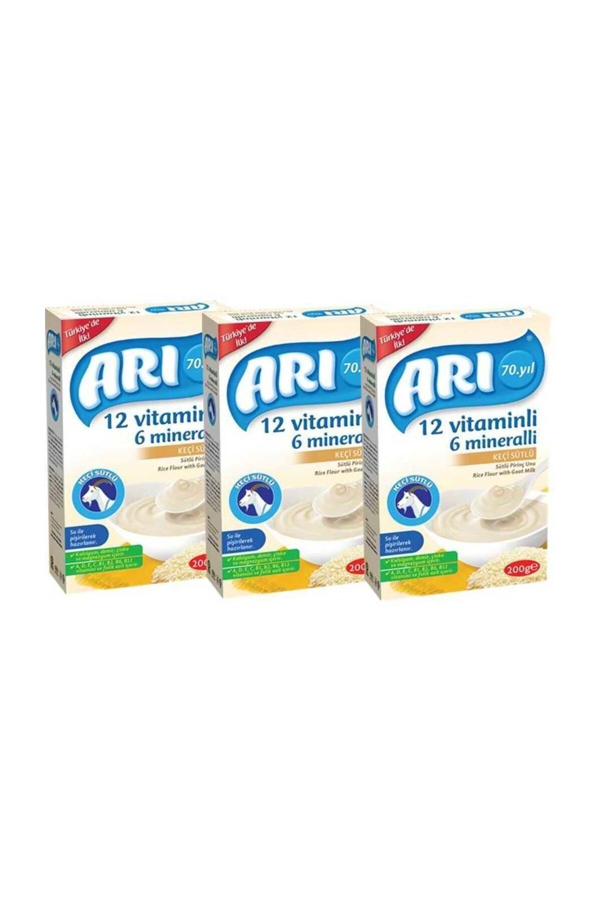 Arı Mama Keçi Sütlü Pirinç Unu 200 Gr x 3 Adet