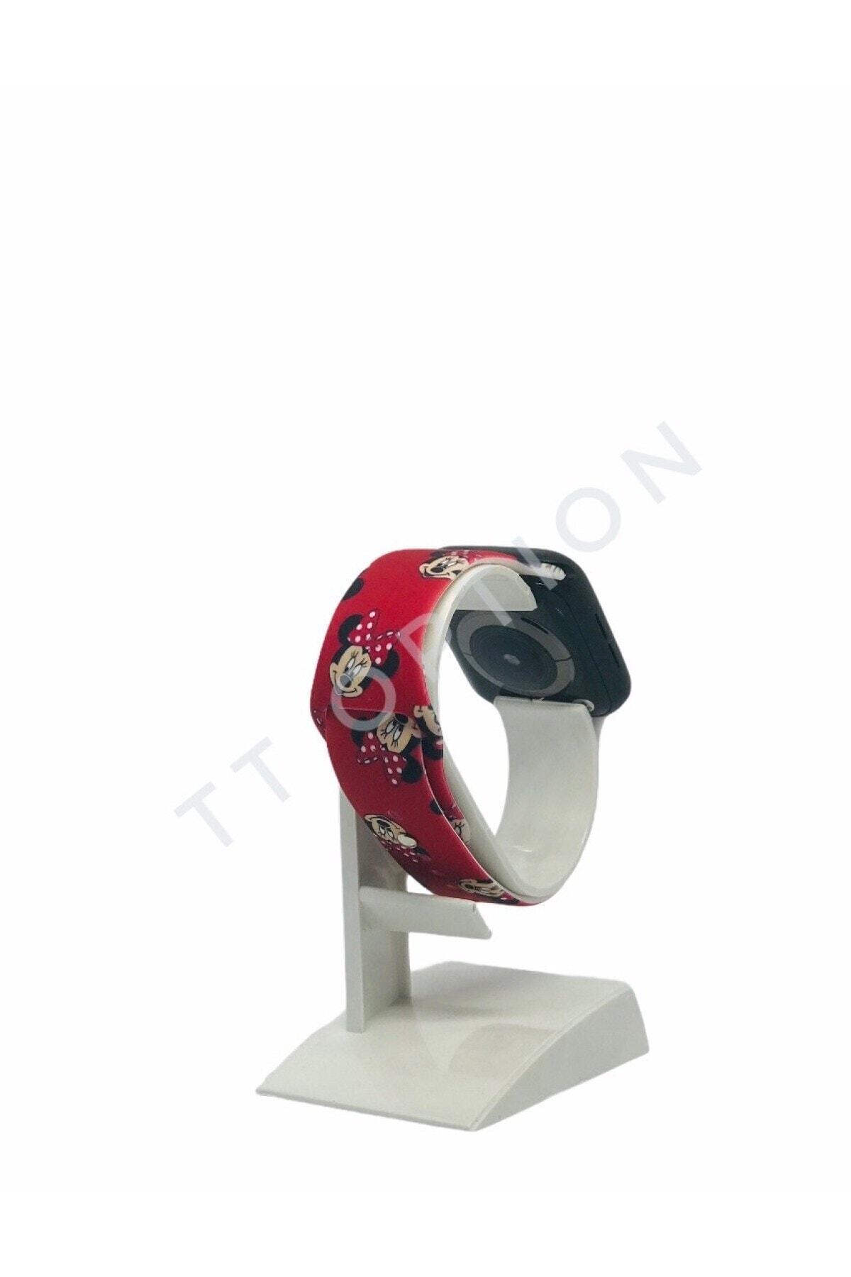 TT Option Apple Watch Uyumlu 38 / 40mm Mickey1 Baskılı Kordon