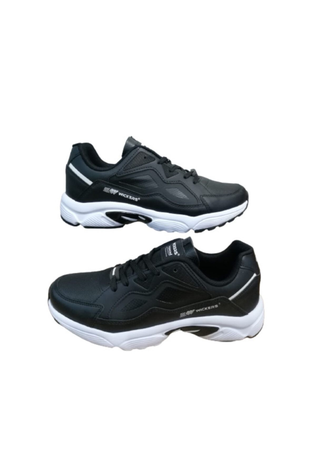 Wickers Wi876-10 Unisex Siyah Ultra Hafif Poli Taban Spor Ayakkabı