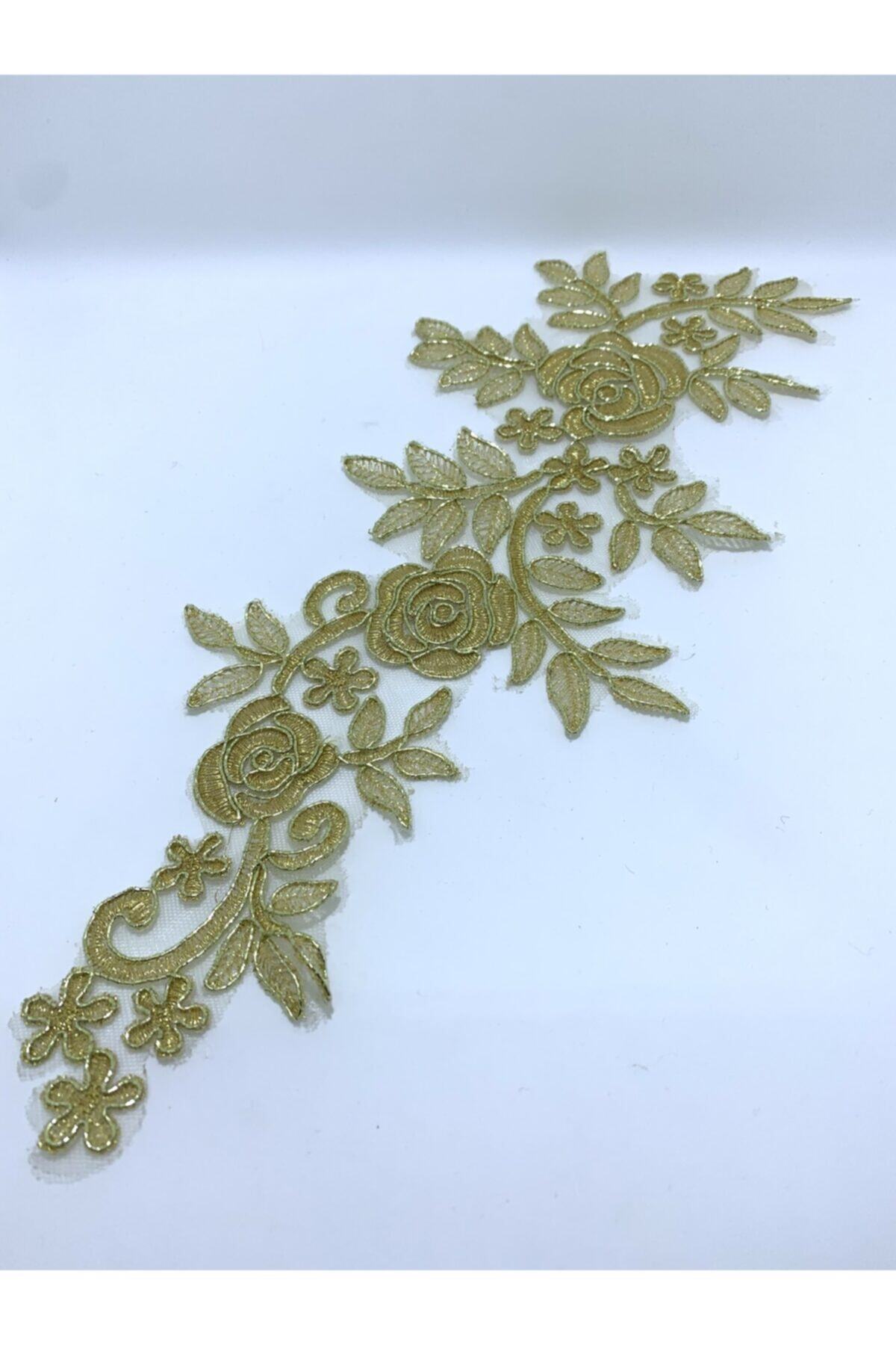 Rengarenk tuhafiye ve hobi Şerit Güpür Fransız Dantel 35x14cm